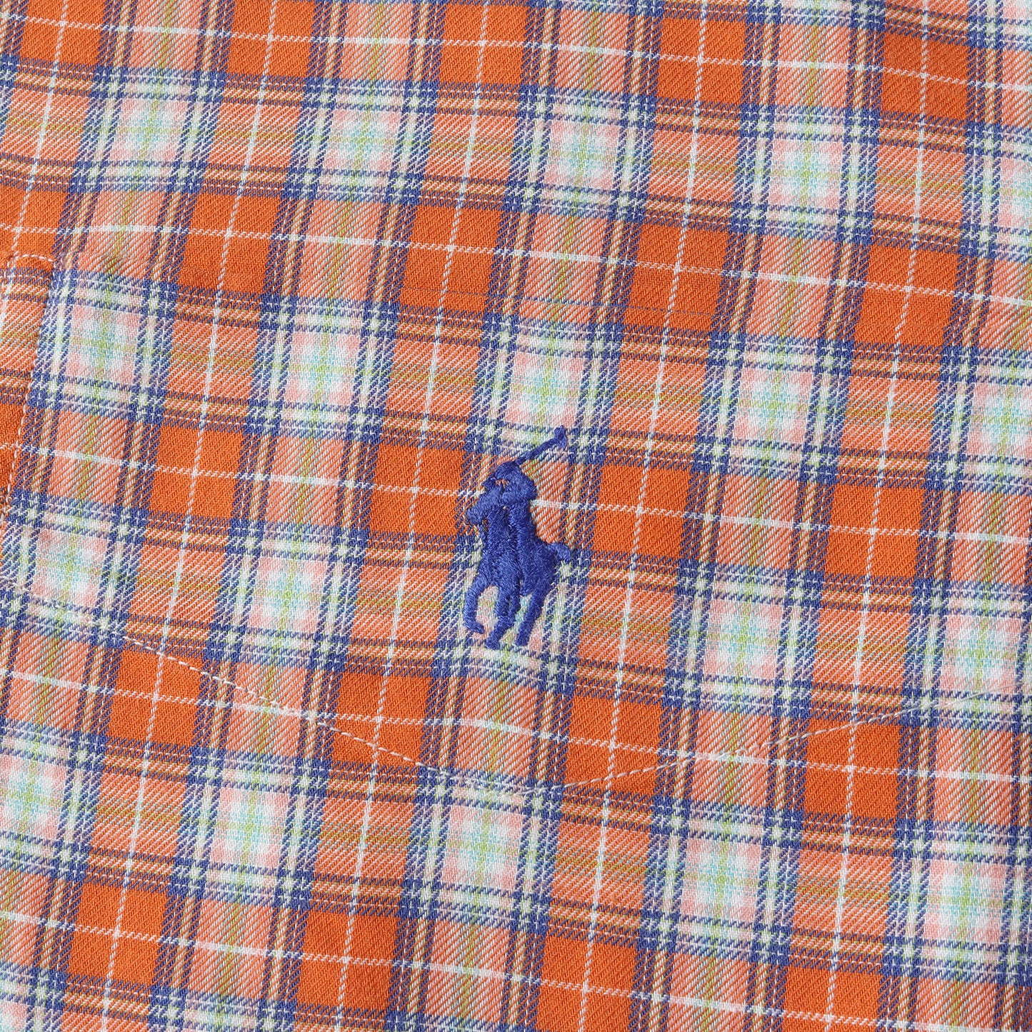 90s ワンポイント刺繍 マドラスチェック B.D シャツ (BLAKE)