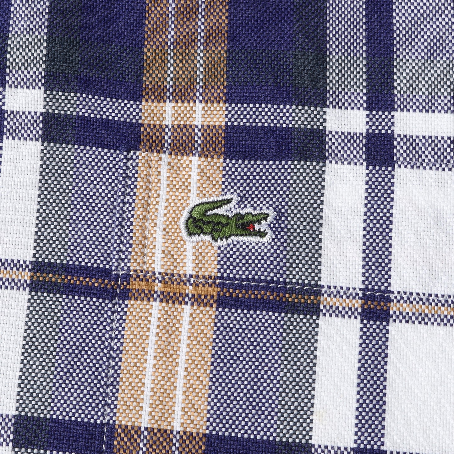 チェック スリムフィット フライフロント 半袖 シャツ (CH8944) / SLIM FIT 比翼仕立て