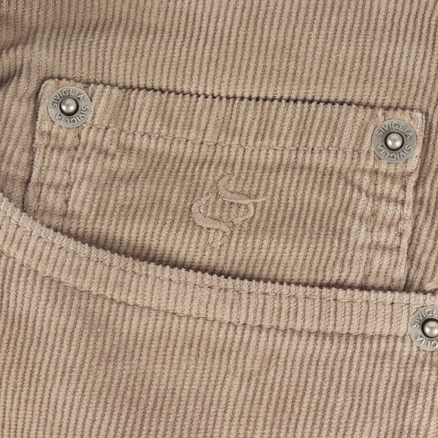 ウォッシュ加工 スリム ストレート ストレッチ コーデュロイ パンツ (22E3/S151) / 細畝