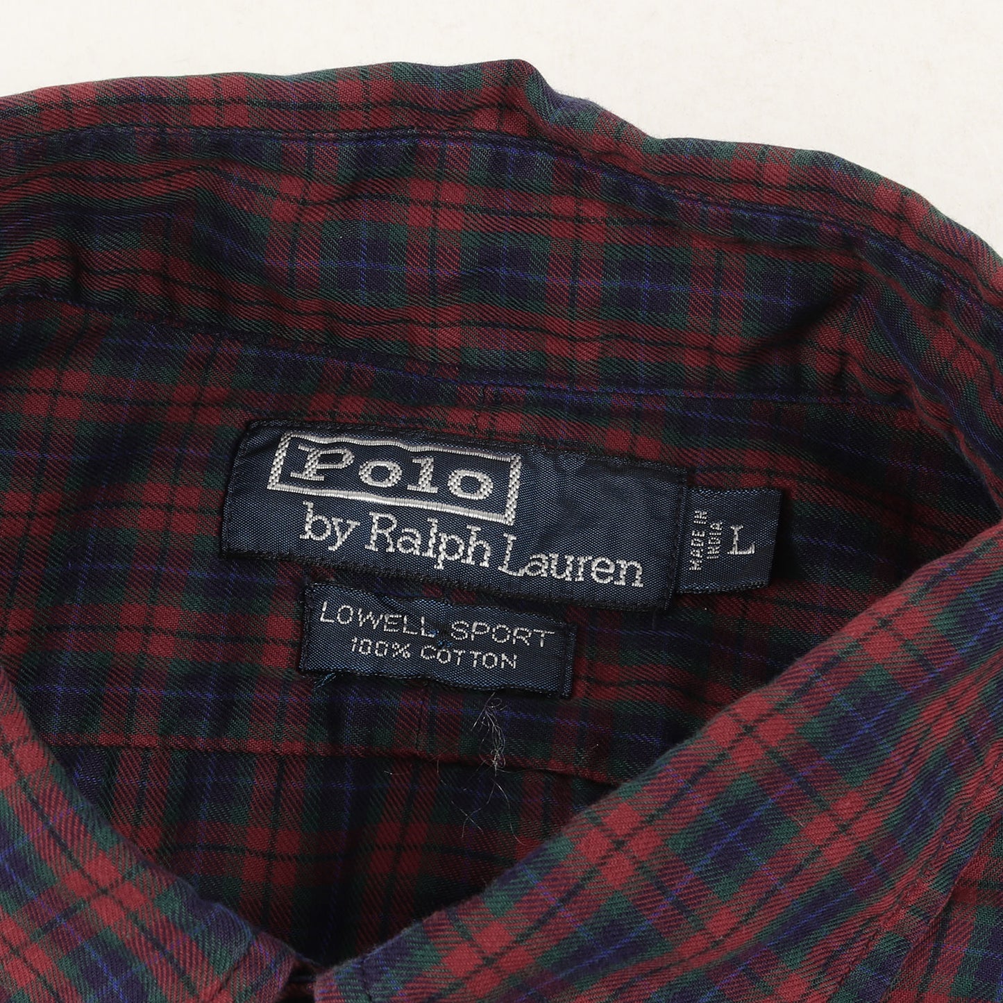 90s グラフチェック レギュラーカラー ライト ソフト フランネル シャツ (LOWELL SPORT)