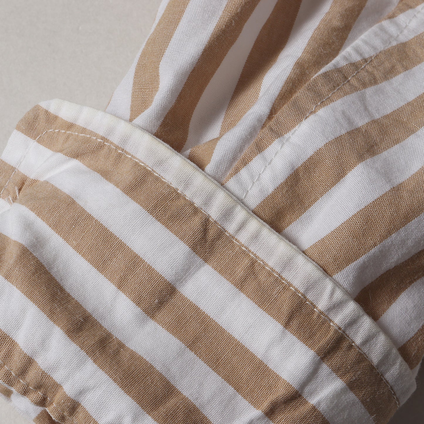 19SS ストライプ コットン リネン オープンカラー シャツ (SD STRIPE OPEN COLLAR SHIRT) / 長袖 開襟 ボックスシルエット