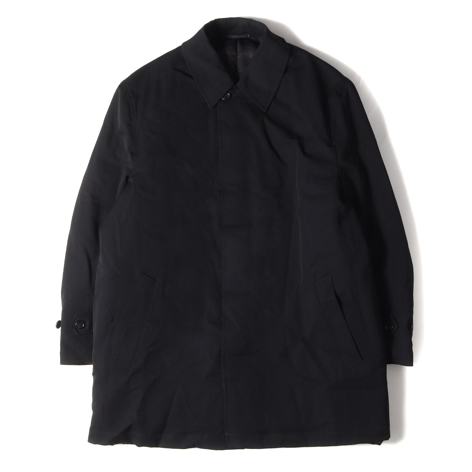 COMME des GARCONS HOMME PLUS (コムデギャルソン オムプリュス) 94AW 縮絨期 パテッド ウール ステンカラー コート  / バルマカーン HOMME PLUS オムプリュス アーカイブ - ブランド古着の通販・買取 | BEEGLE by Boo-Bee