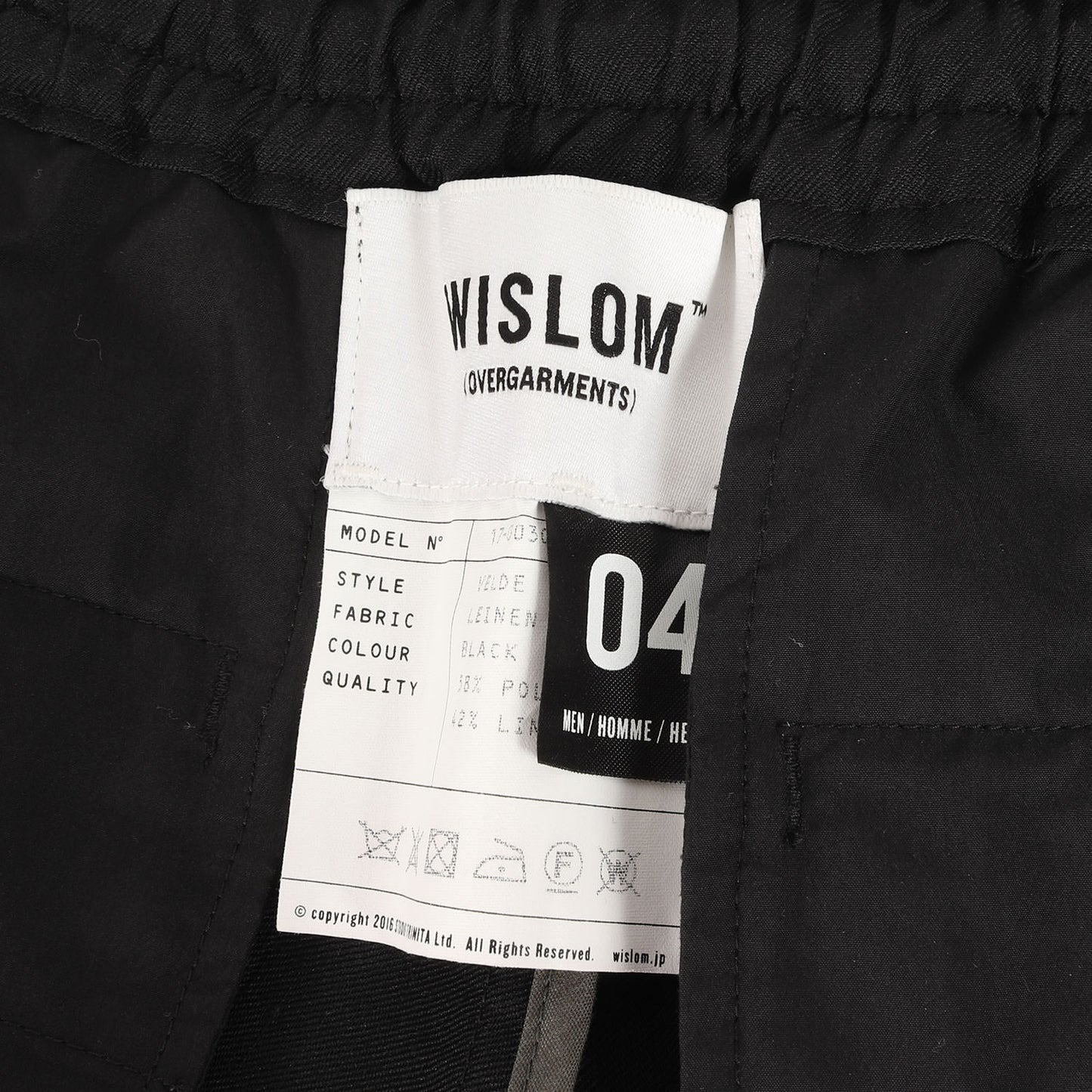 リネン ツイル テーパード イージー パンツ