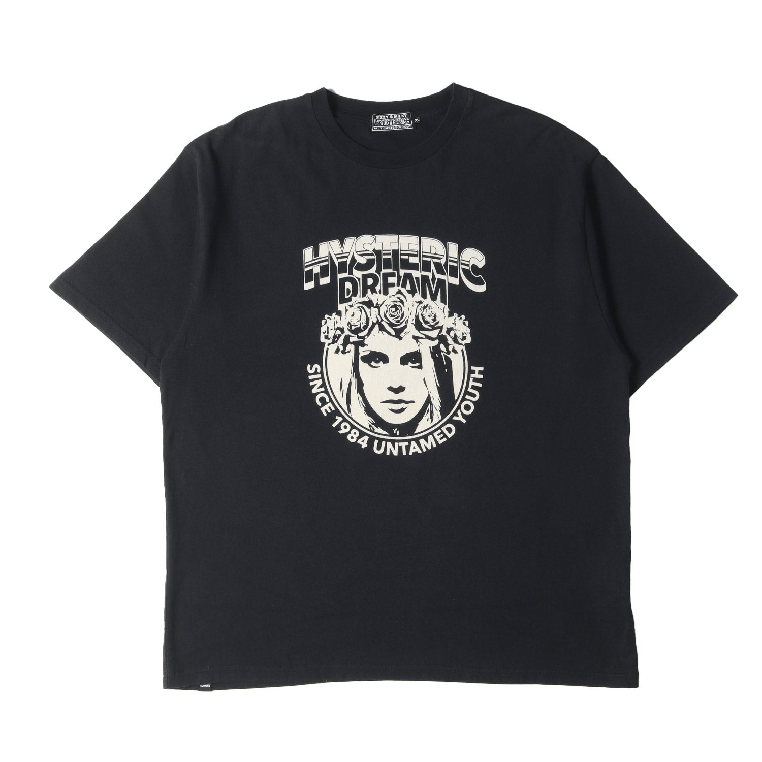 HYSTERIC GLAMOUR (ヒステリックグラマー) 23SS HYSTERIC DREAM ガール ウーマン ロゴ Tシャツ  (02232CT04) / Y2K ゴスパンク – ブランド古着の通販・買取 | BEEGLE by Boo-Bee