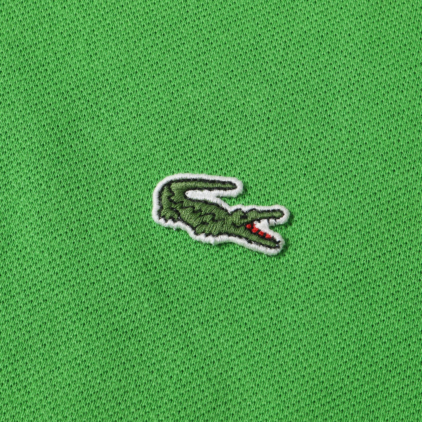 ワンポイント ワニ ワッペン 刺繍 鹿の子 半袖 ポロシャツ (5191L) / DESIGNED IN FRANCE
