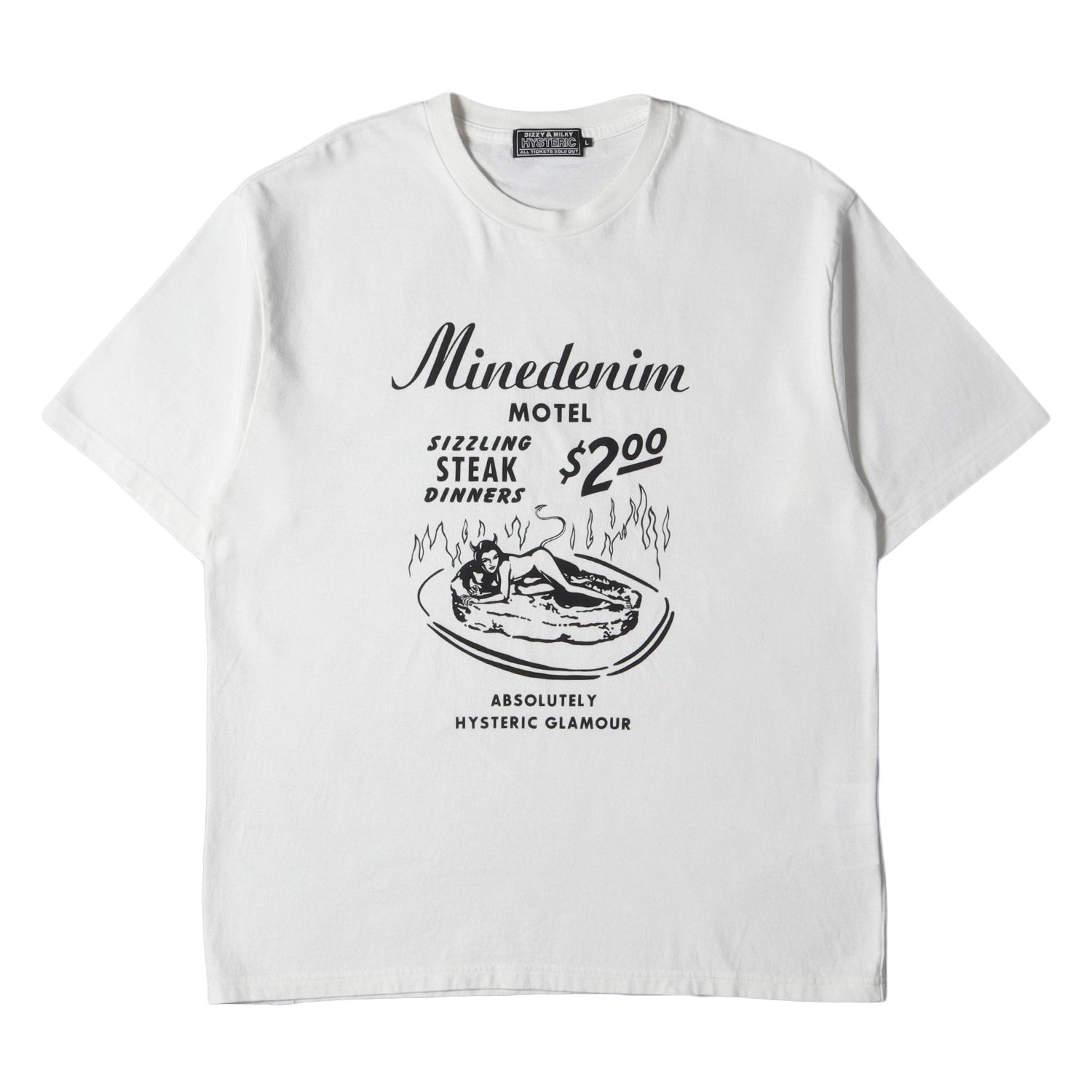 HYSTERIC GLAMOUR (ヒステリックグラマー) 22AW × MINEDENIM ロゴ 