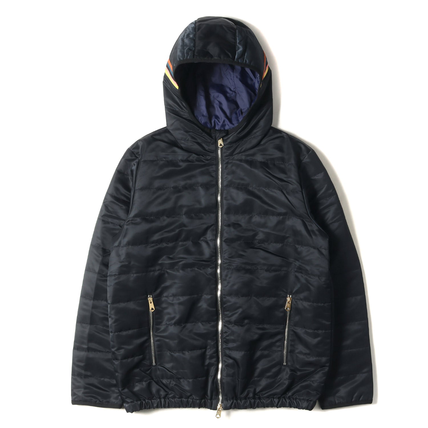 Paul Smith (ポールスミス) 22AW ストライプ ポイント フード ダウン 