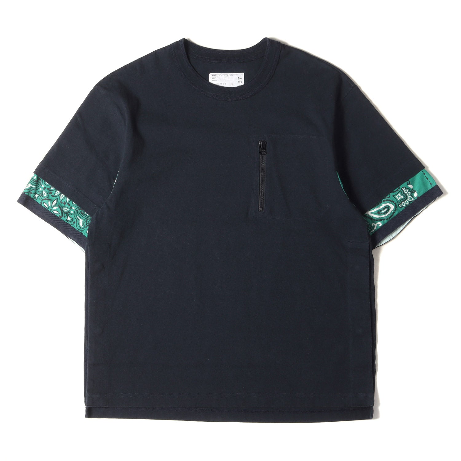 Sacai (サカイ) 22SS ペイズリー バンダナ 切替 ジップポケット Tシャツ (Bandana Print T-Shirt  22-02697M) – ブランド古着の通販・買取 | BEEGLE by Boo-Bee