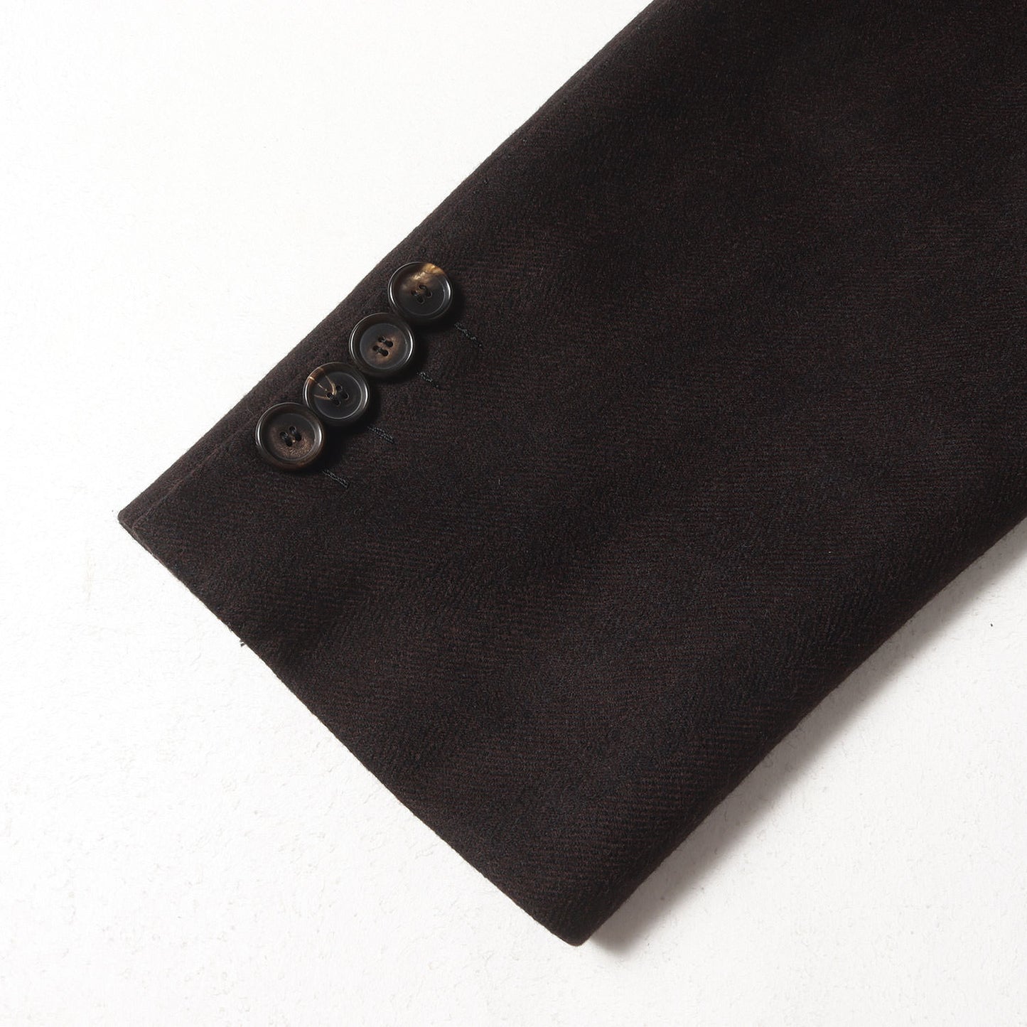 カシミヤ混 ウール ヘリンボーン 段返り3B シングル チェスター コート (CUAG30) / アウター 羽織 定番 ベーシック イタカジ オフィカジ ビジカジ Sartoria Attolini