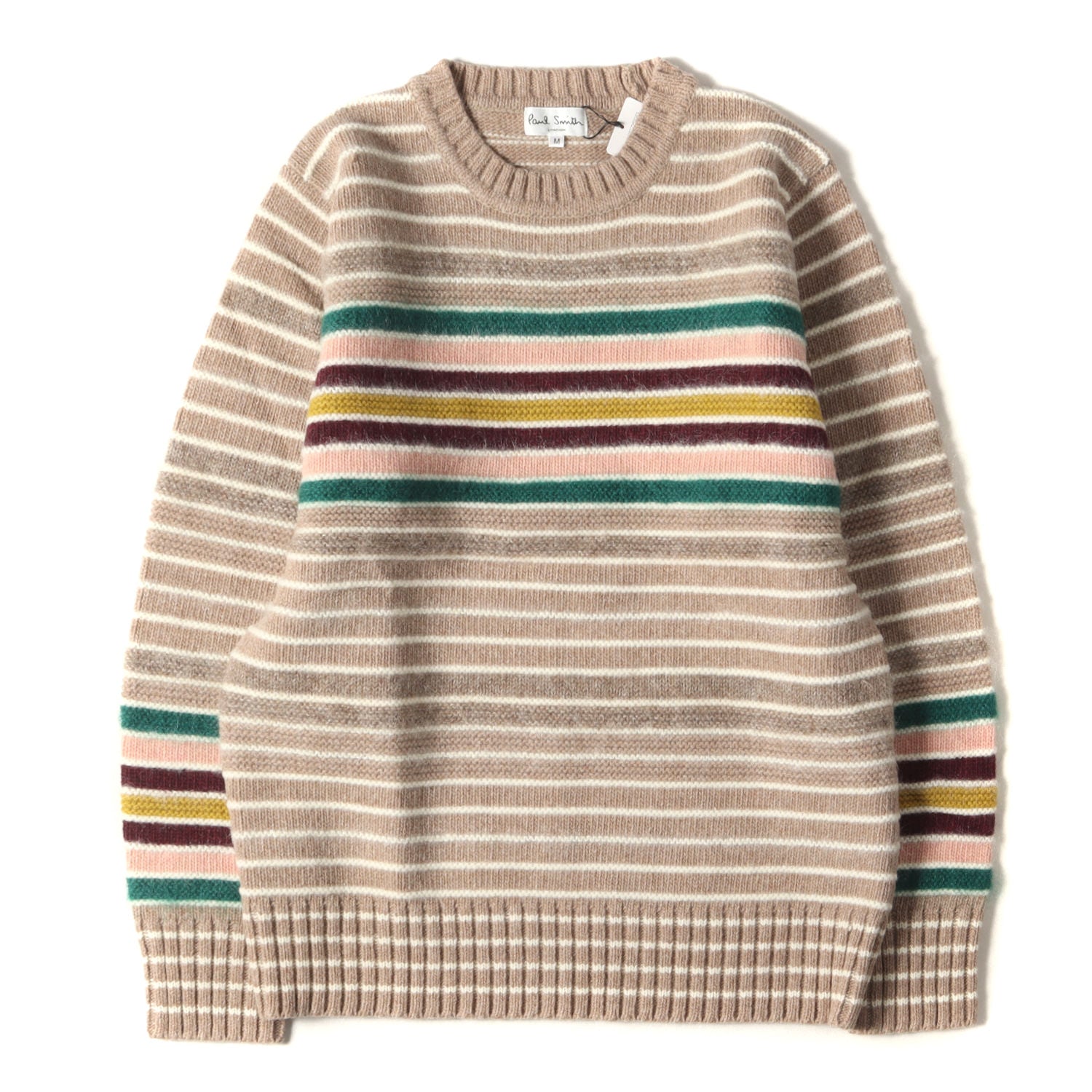 Paul Smith (ポールスミス) マルチ ボーダー ジャガード モヘア混  