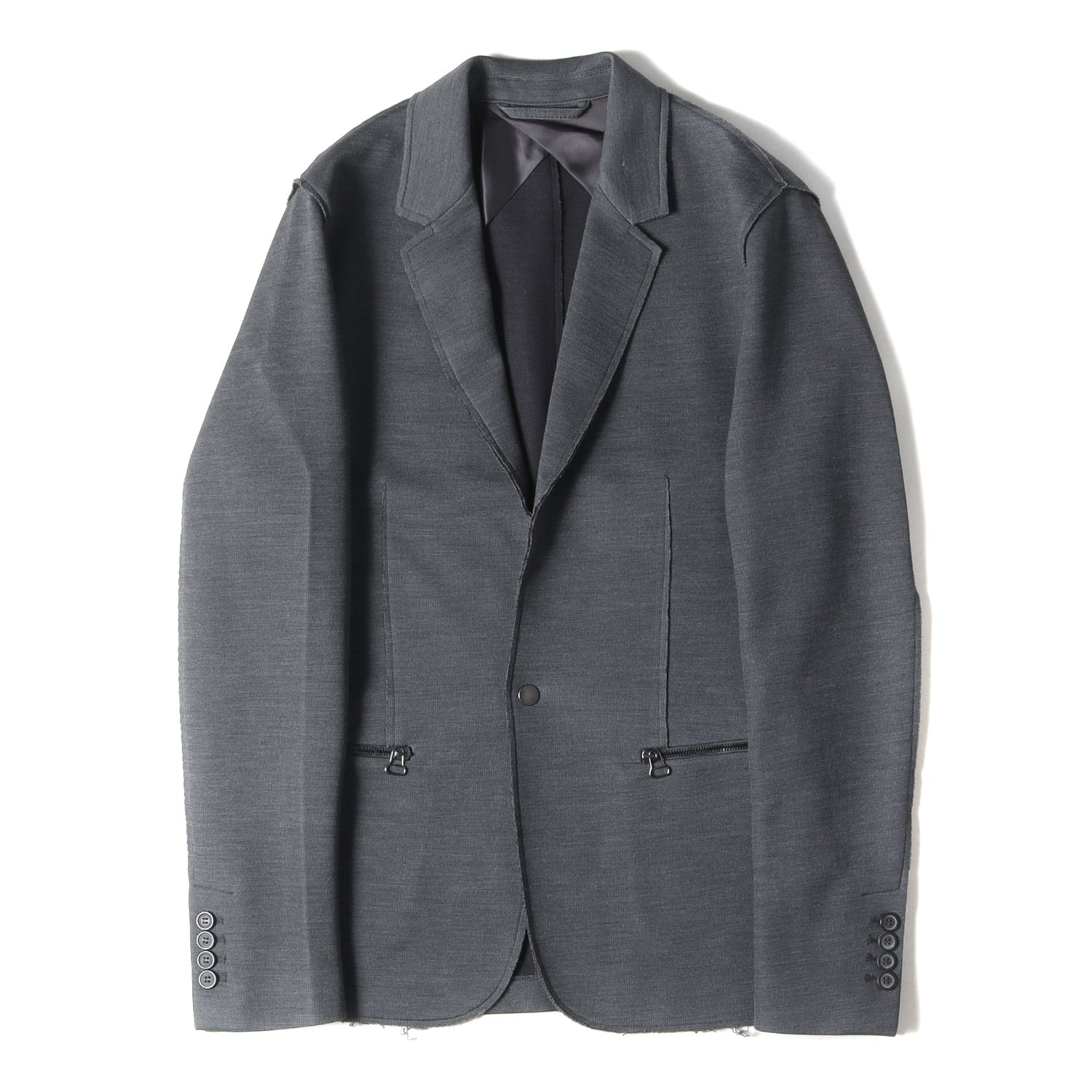 LANVIN (ランバン) ボンディング ジャージー 1B テーラード ジャケット 