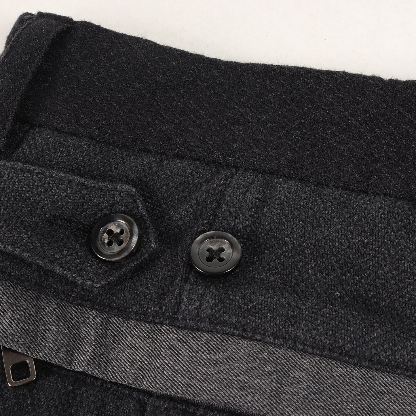 パッチワーク デザイン コットン ウール ストレッチ パンツ (G6DKAT FM6BK) / トラウザー