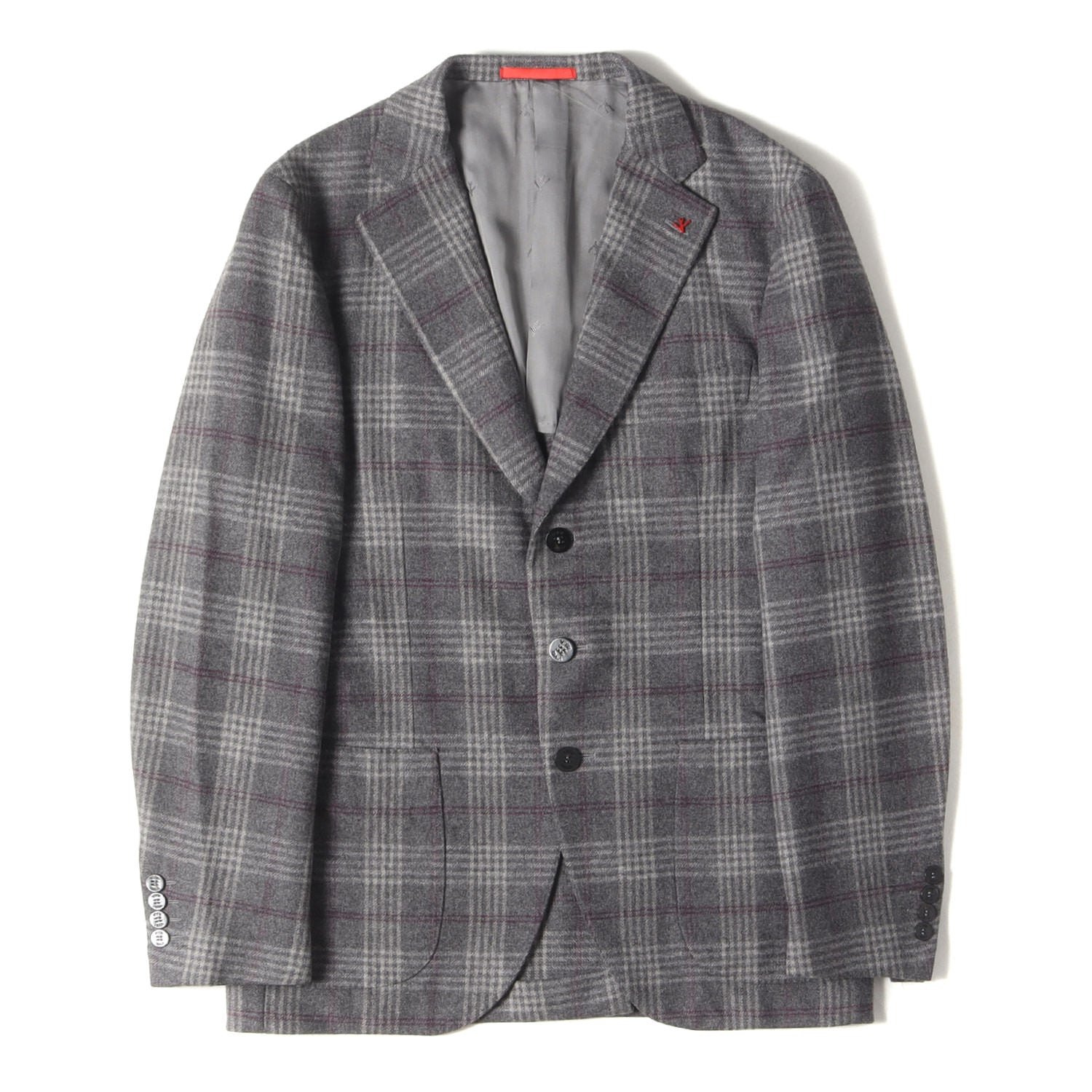 ISAIA (イザイア) × UNITED ARROWS 別注 タータンチェック カシゴラ混 ウール アンゴラ 段返り3B アンコン テーラード  ジャケット (SAILOR G31SI) / アウター 羽織 定番 ベーシック イタカジ オフィカジ ビジカジ フォーマル ビジネス –  ブランド古着の通販・買取 ...