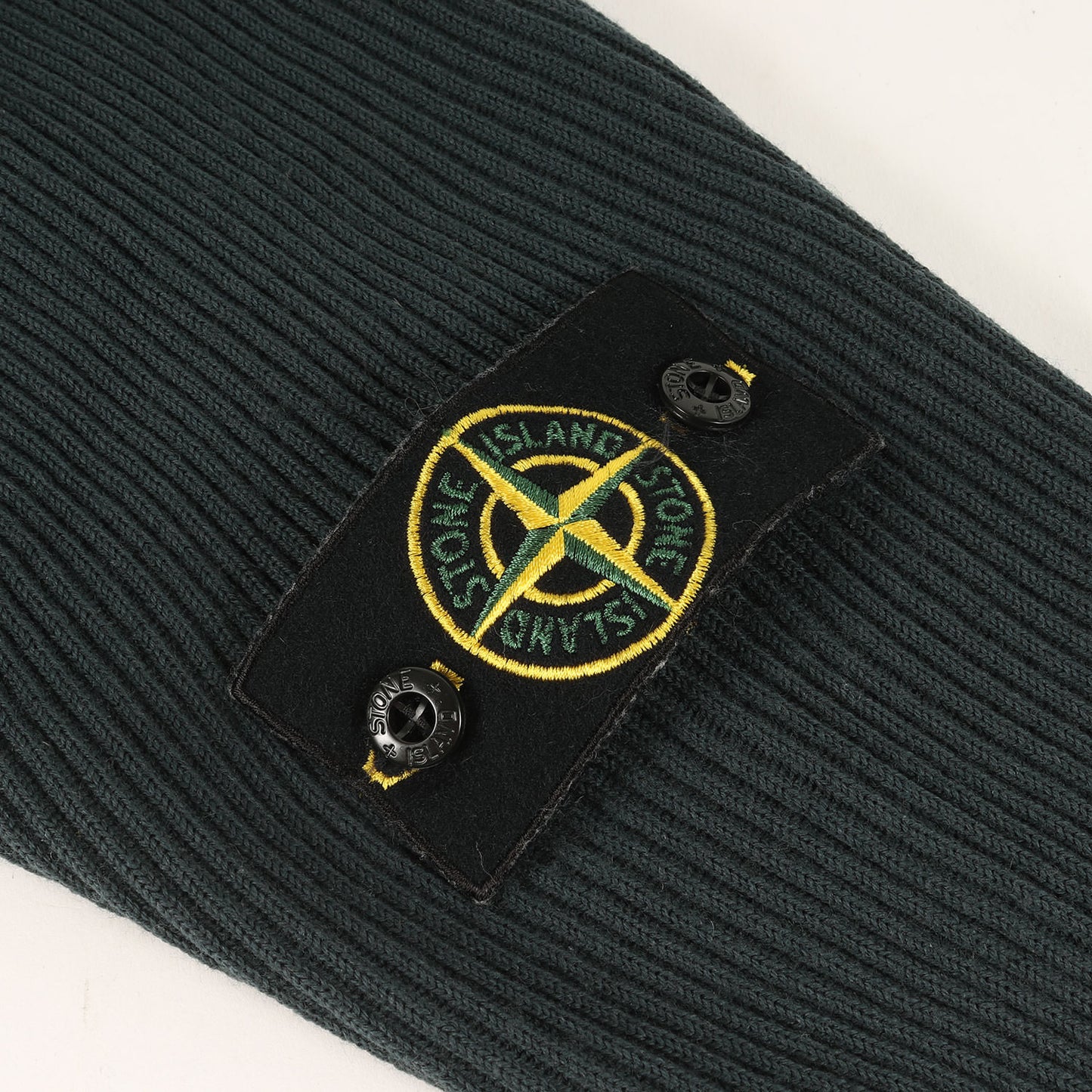 22AW リブ編み アイコンワッペン ウール ジップ ニット (7715519C2) / カーディガン ドライバーズ ハイネック