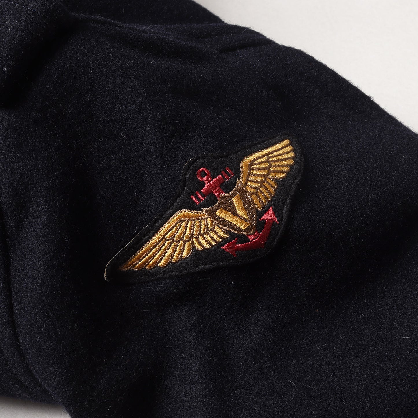 90s 裏キルト ウール ナイロン メルトン 10B ピーコート / Pコート 金ボタン アンカーボタン