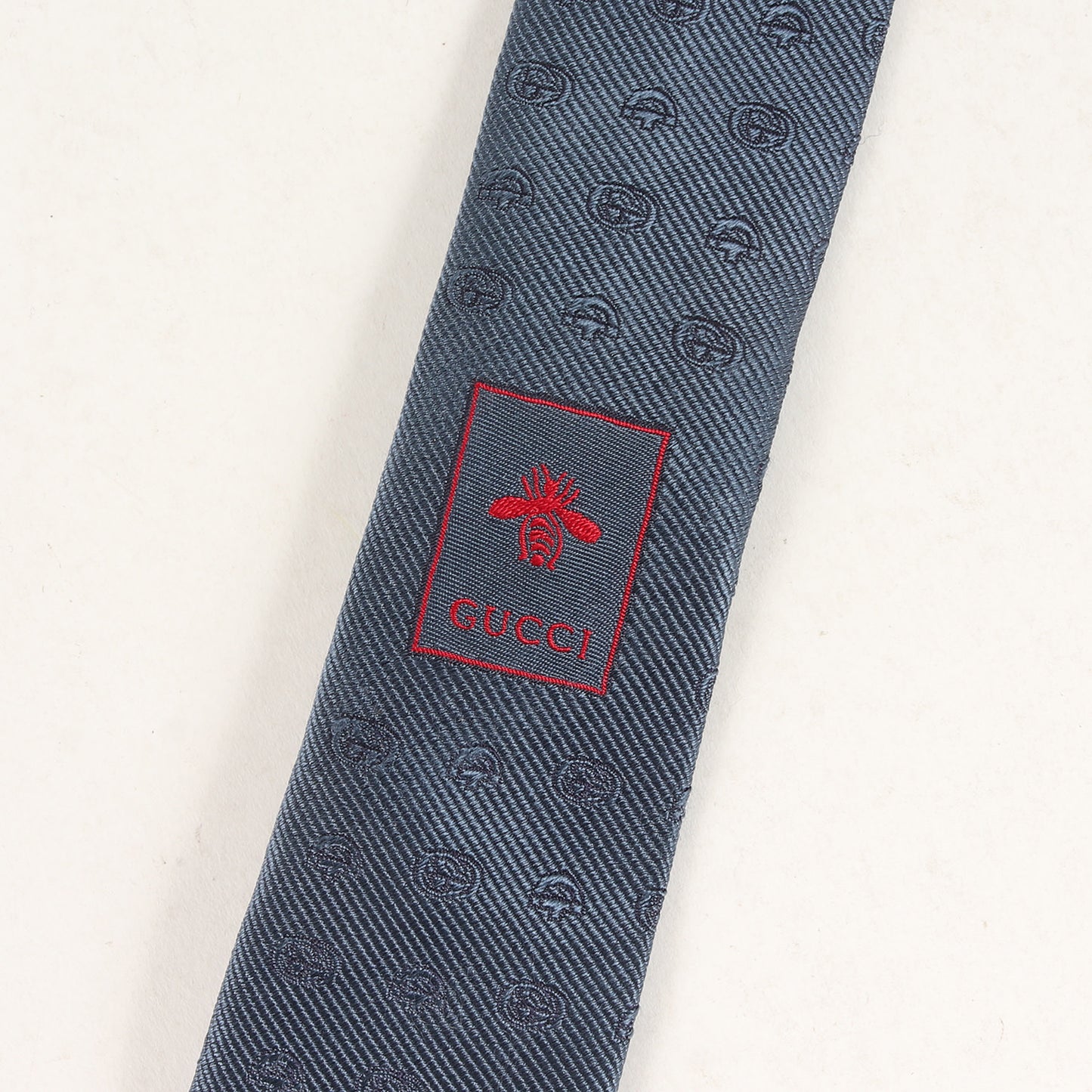 インターロッキングG ホースビット デザイン シルク ネクタイ (624057 4E002) / ビジネス フォーマル