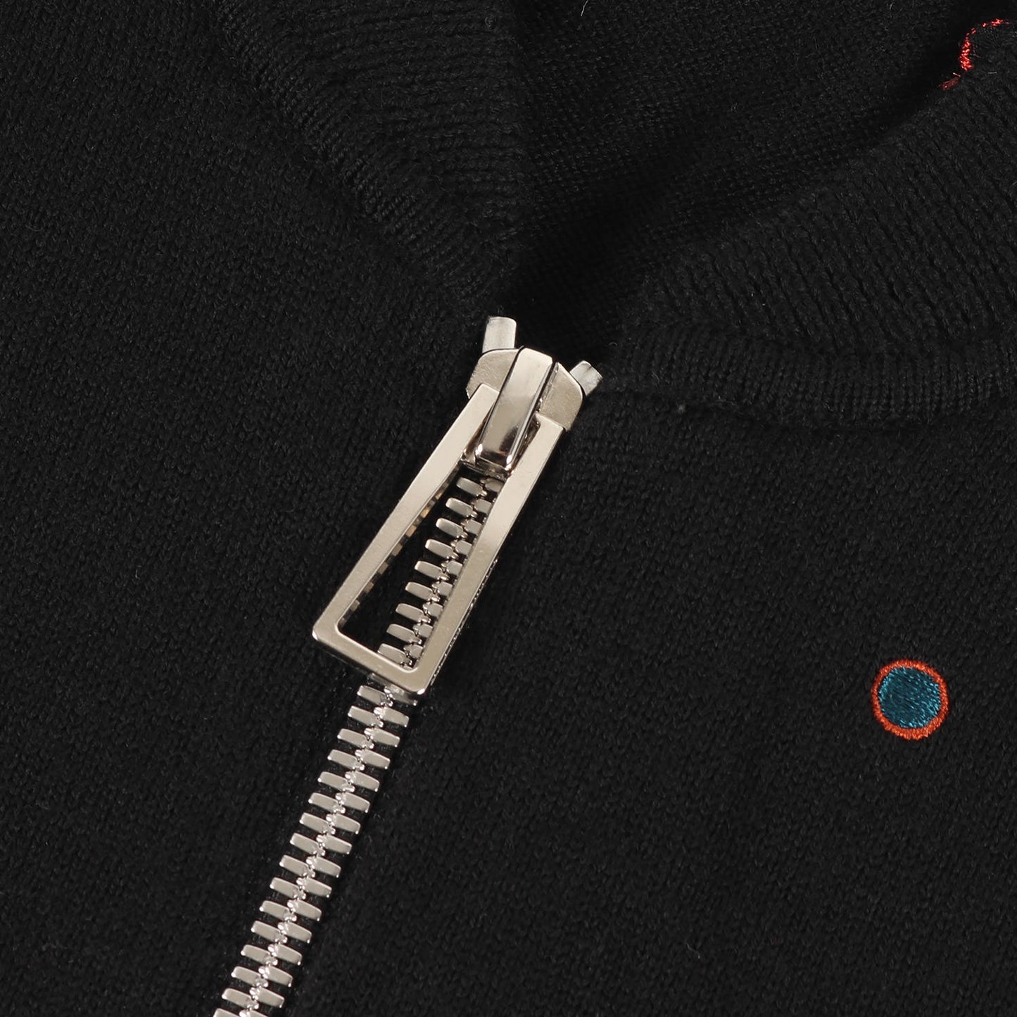 ポルカドット 刺繍 ダブルジップ ハイゲージ ニット (DOT EMBROIDERED ZIP UP SWEATER 272410 112R) / ジップアップ セーター カーディガン ジャケット ブルゾン PS