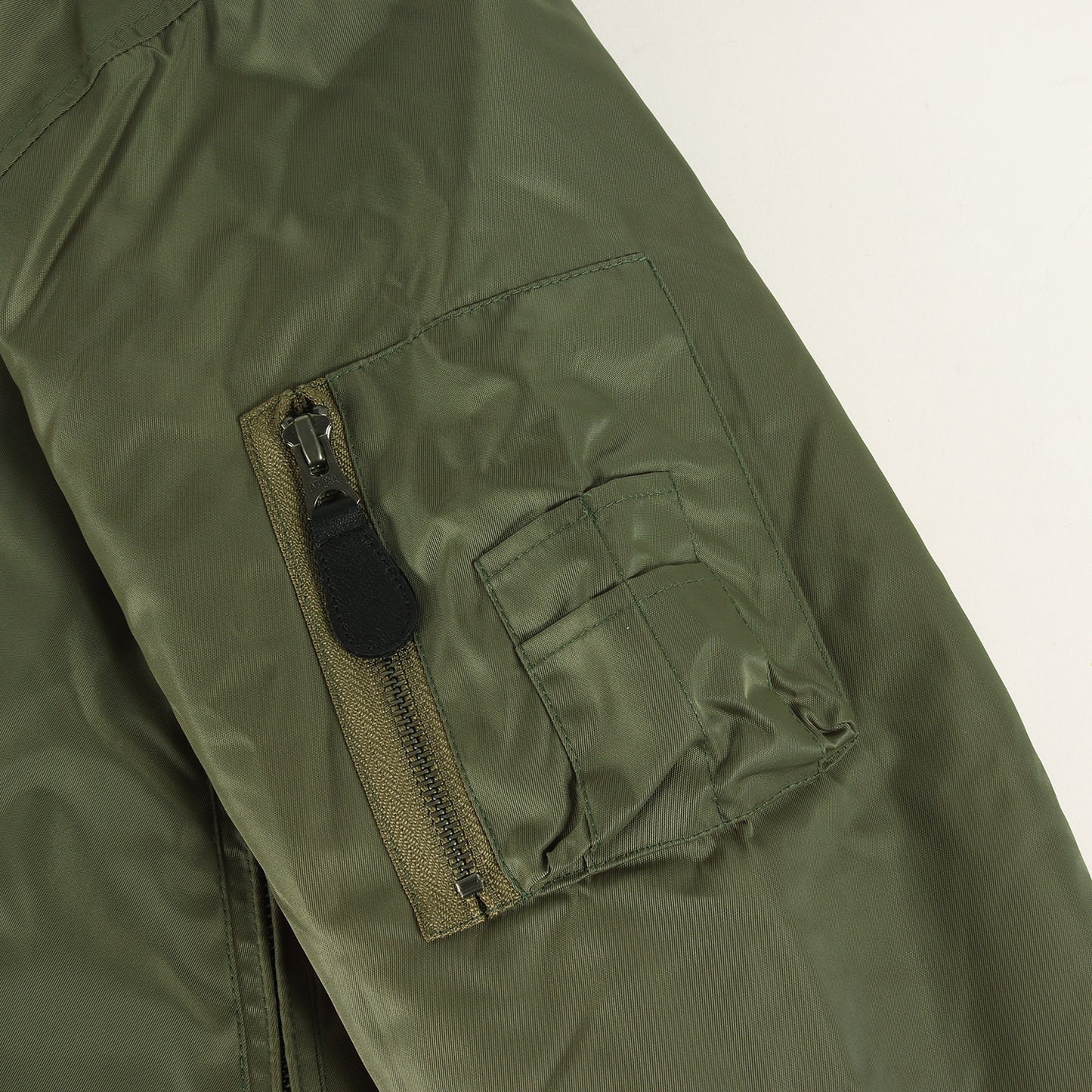 22AW ナイロン ツイル シンサレートパテッド ミリタリー ボンバー ジャケット (NYLON THINSULATE STAND RIB MA-1 JKT 2234-027) / ハイネック スタンドリブ ブルゾン 中わた