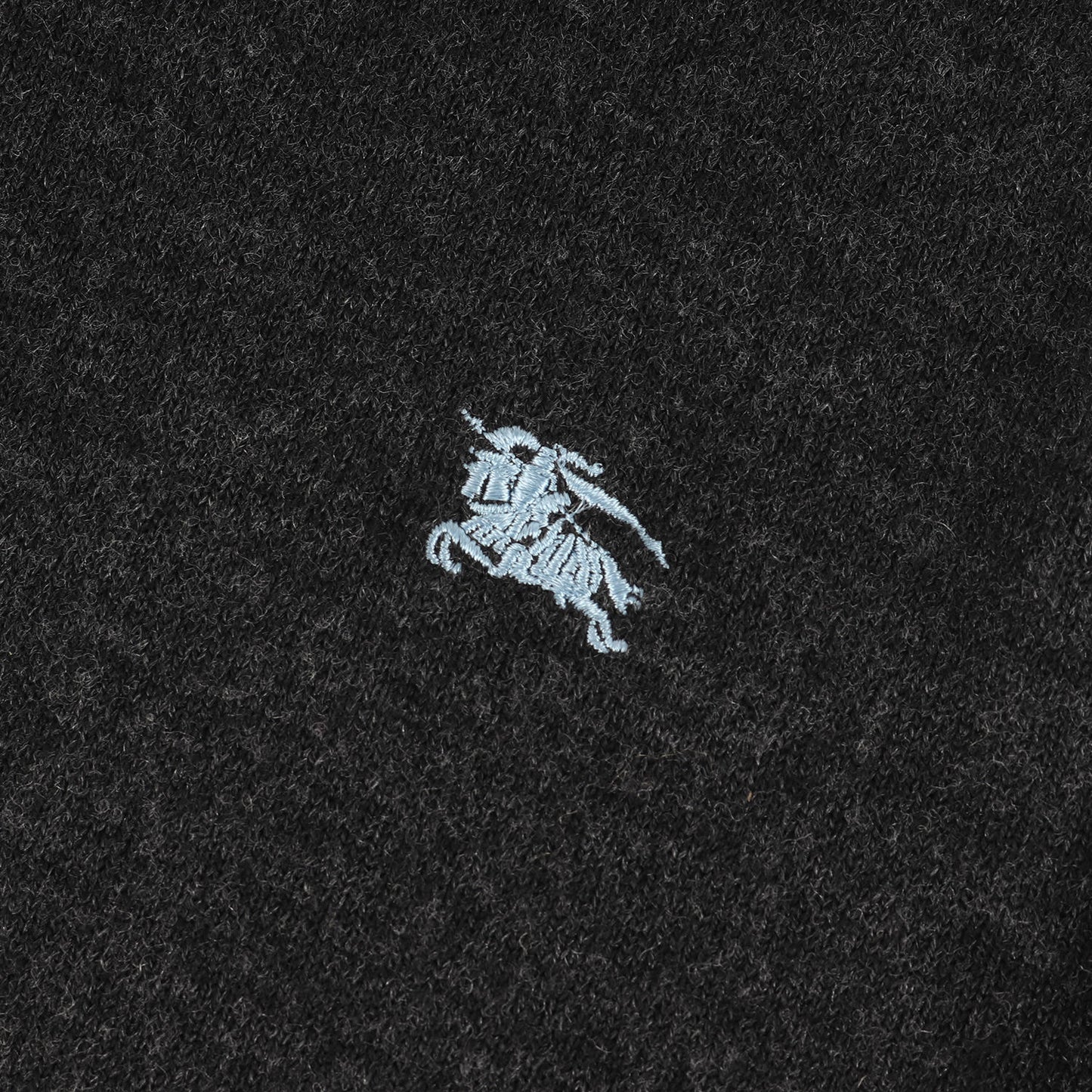 ワンポイント ホースマーク 刺繍 タートルネック ハイゲージ ウール ニット / セーター プルオーバー