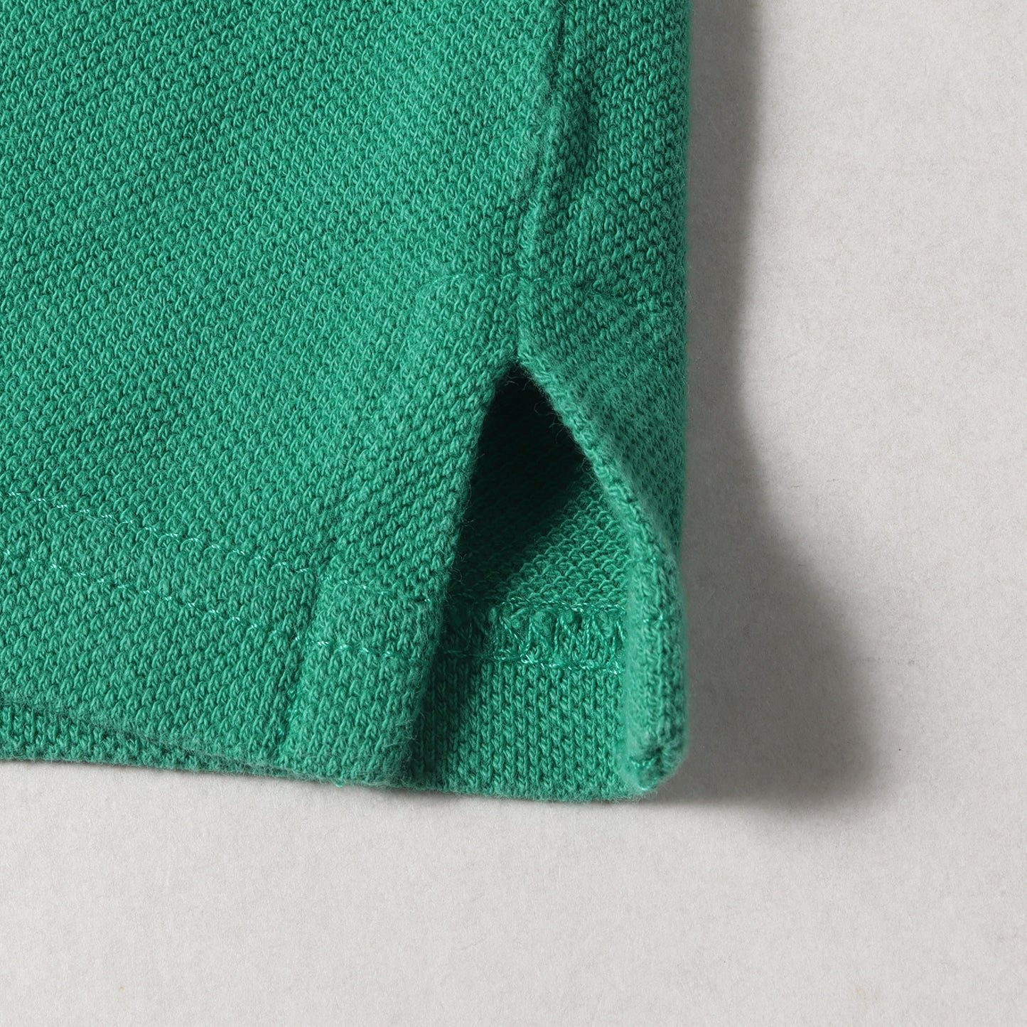 ワンポイント フォックス フェイス 刺繍 半袖 鹿の子 ポロシャツ (KMM-19070-A)