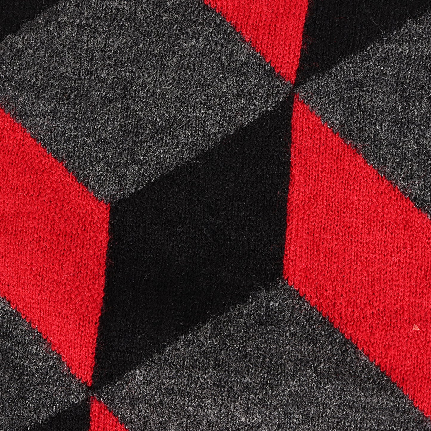 ジオメトリック キューブ ジャガード ハイゲージ ウール ニット (223405 988L) / セーター プルオーバー 幾何学模様 総柄 PS