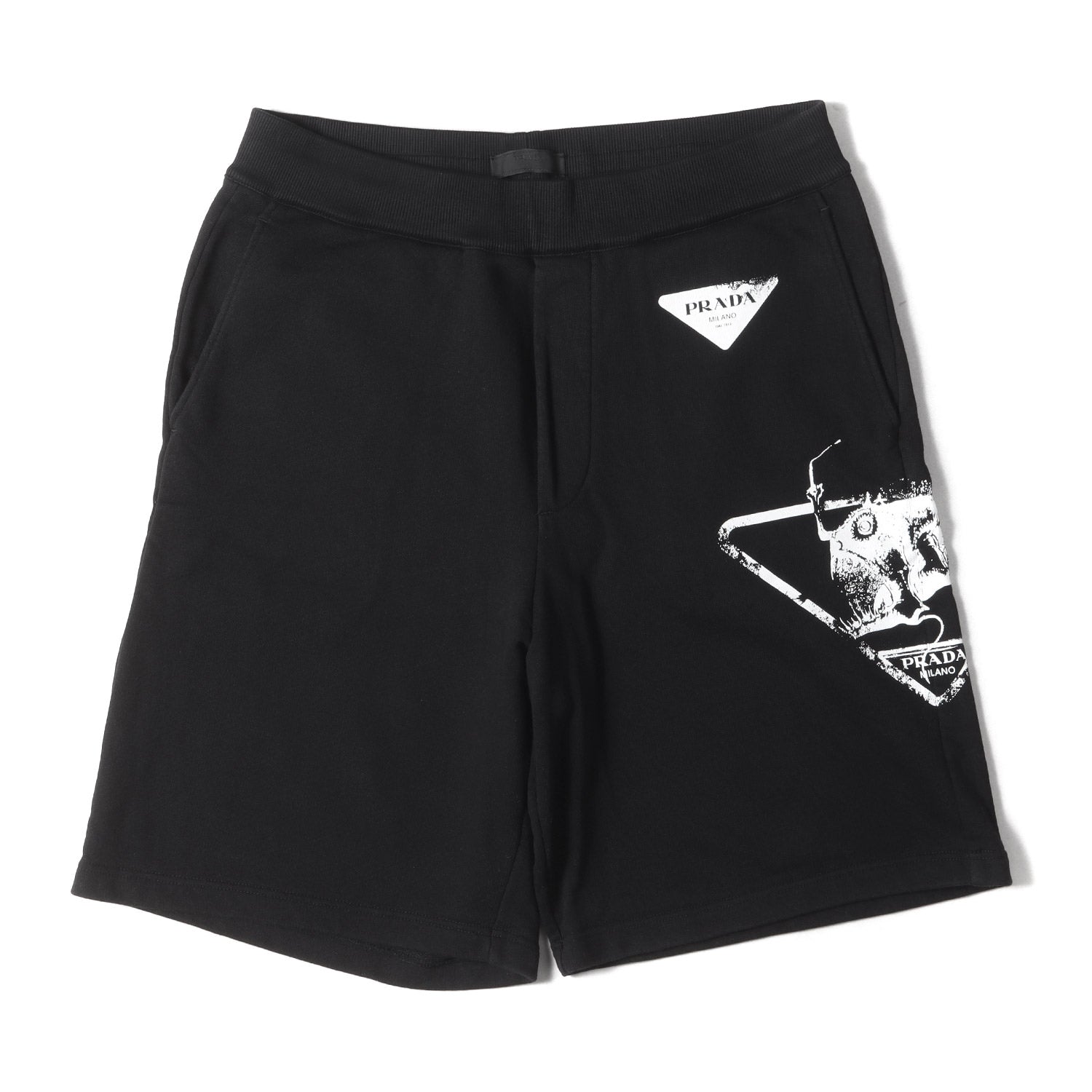 ももんが0516様　PRADA スウェット　ハーフパンツ ラバーロゴ　ナイロン地 ももんが0516様 PRADA スウェット ハーフパンツ ラバーロゴ