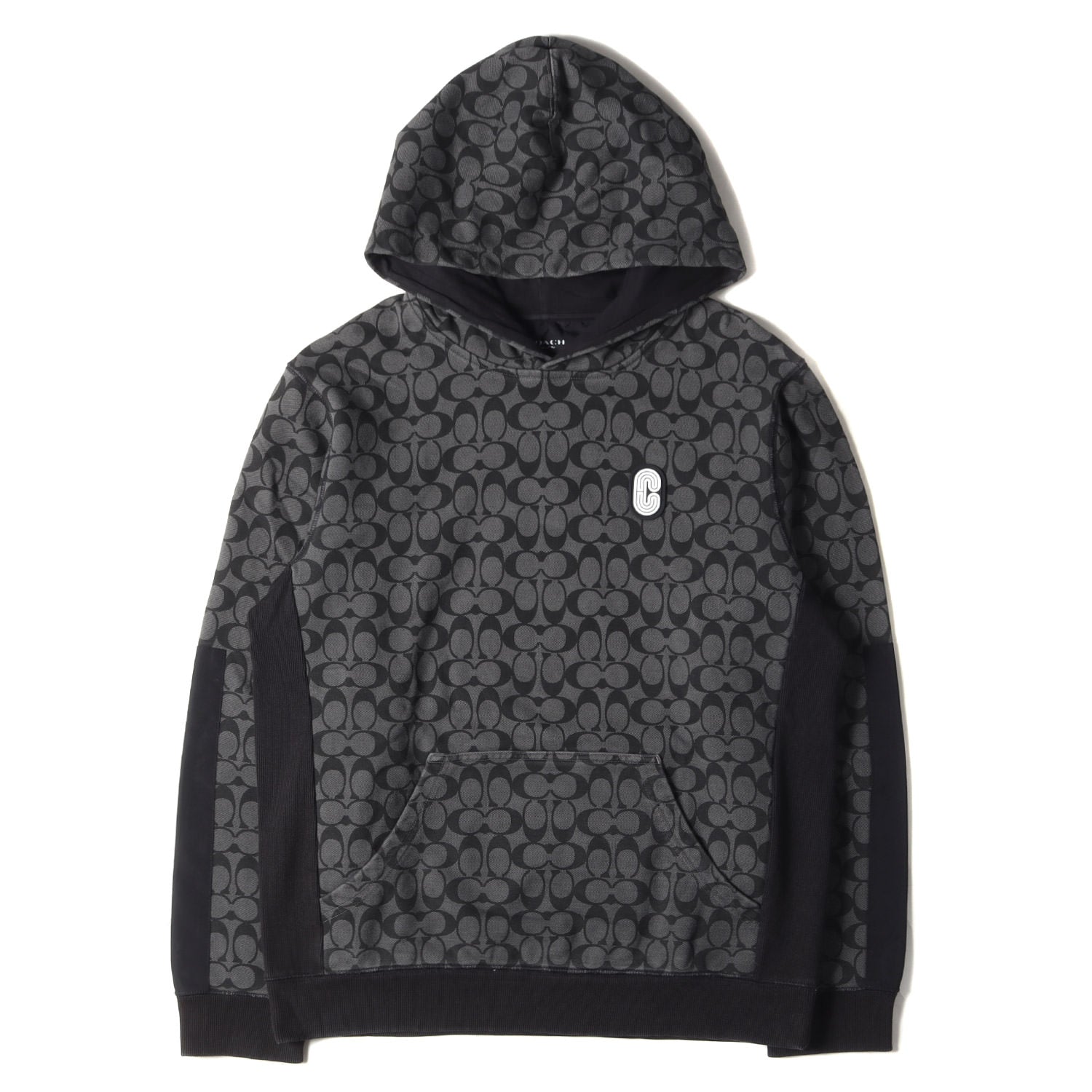 COACH (コーチ) ワンポイント Cロゴ シグネチャー スウェット パーカー 