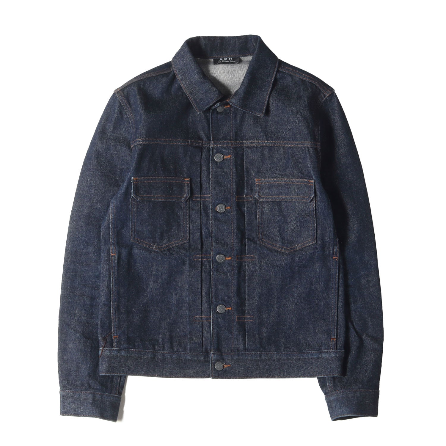 A.P.C. (アーペーセー) リジッド デニム セカンド トラッカー ジャケット / 2nd ブルゾン アウター 羽織 定番 ベーシック フレカジ  フレンチ カジュアル – ブランド古着の通販・買取 | BEEGLE by Boo-Bee