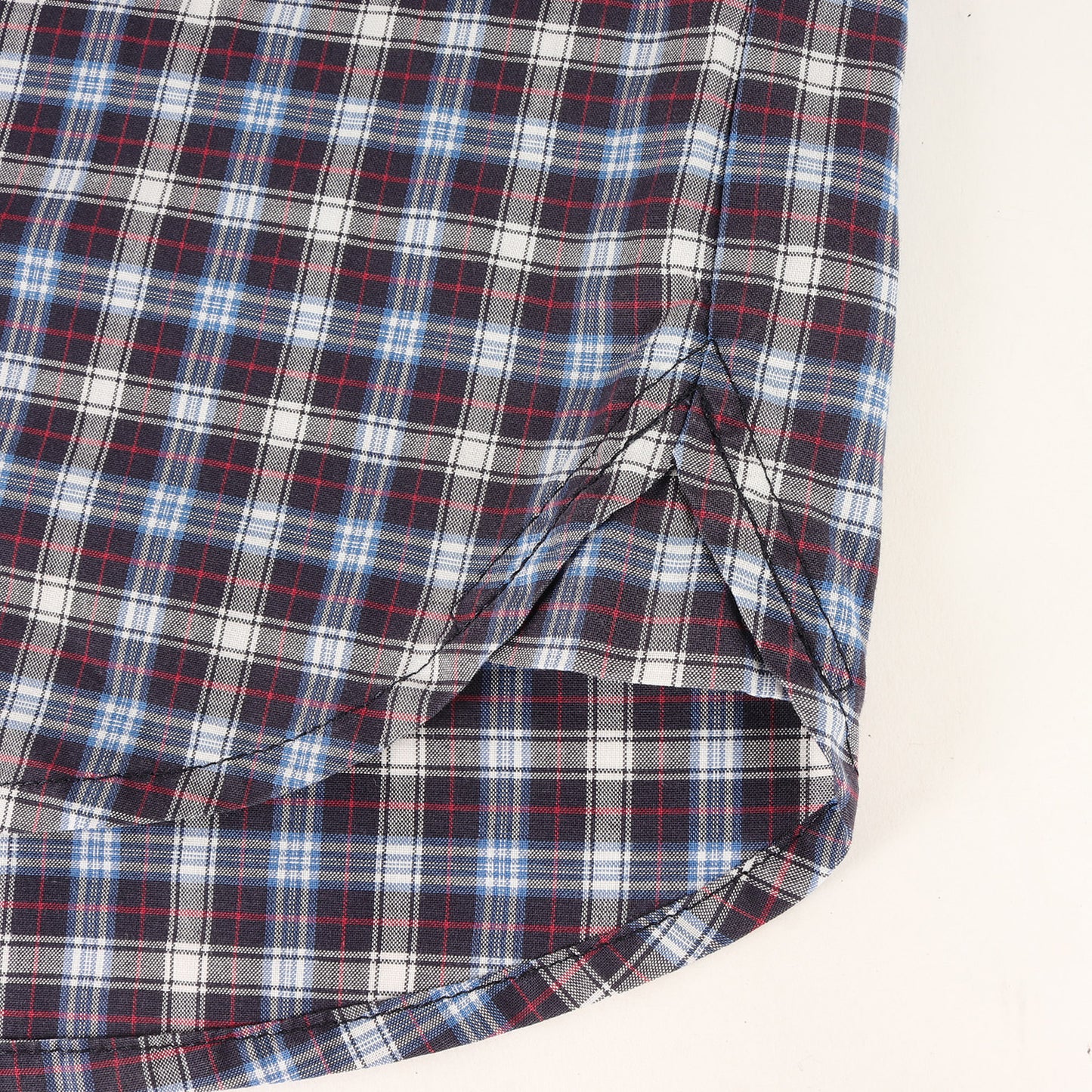 トーンオントーンチェック コットン ローン ドレス シャツ / 長袖 フレンチ カジュアル フレカジ