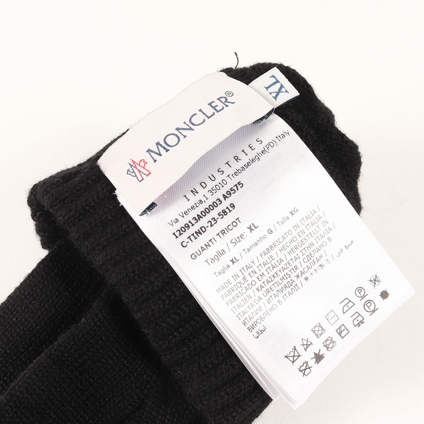 23AW トリコロール アイコンワッペン ウール ニット グローブ (GUANTI TRICOT I20913A00003)