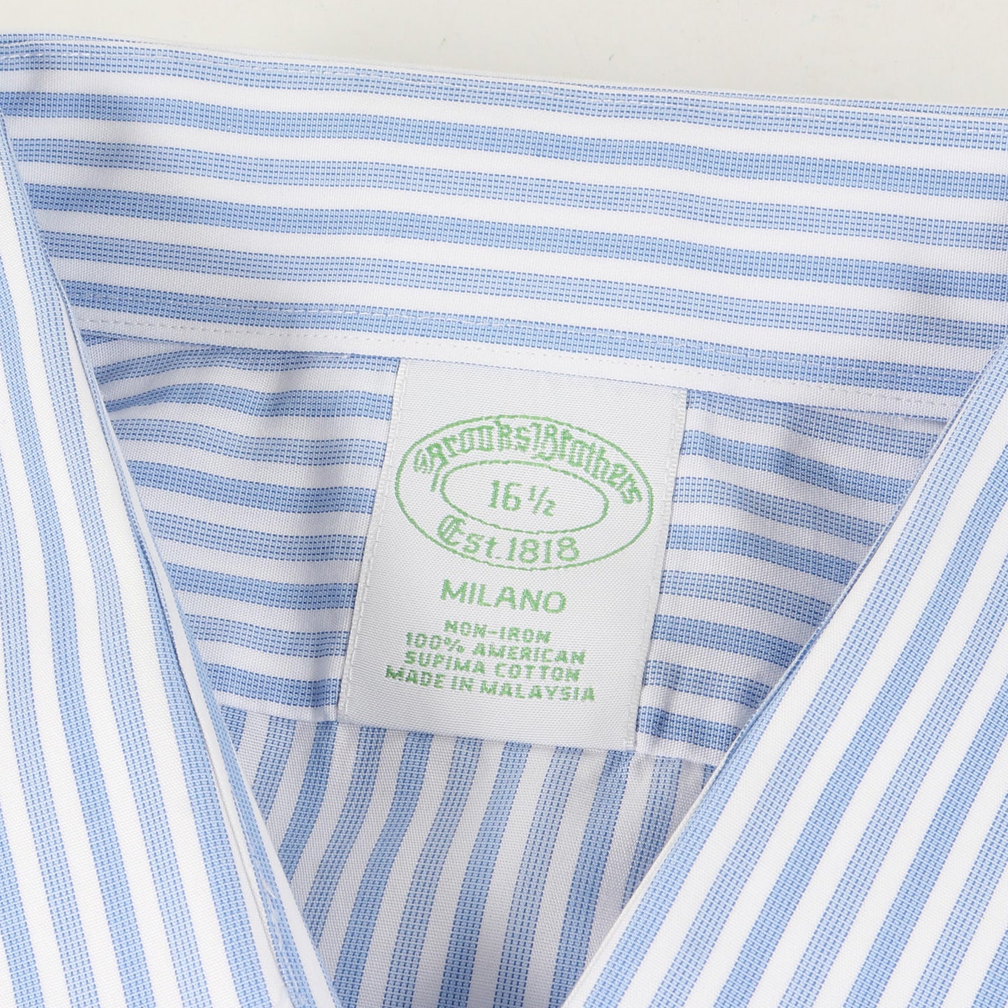 スーピマ コットン ストライプ 半袖 シャツ / ビジネス フォーマル クールビズ