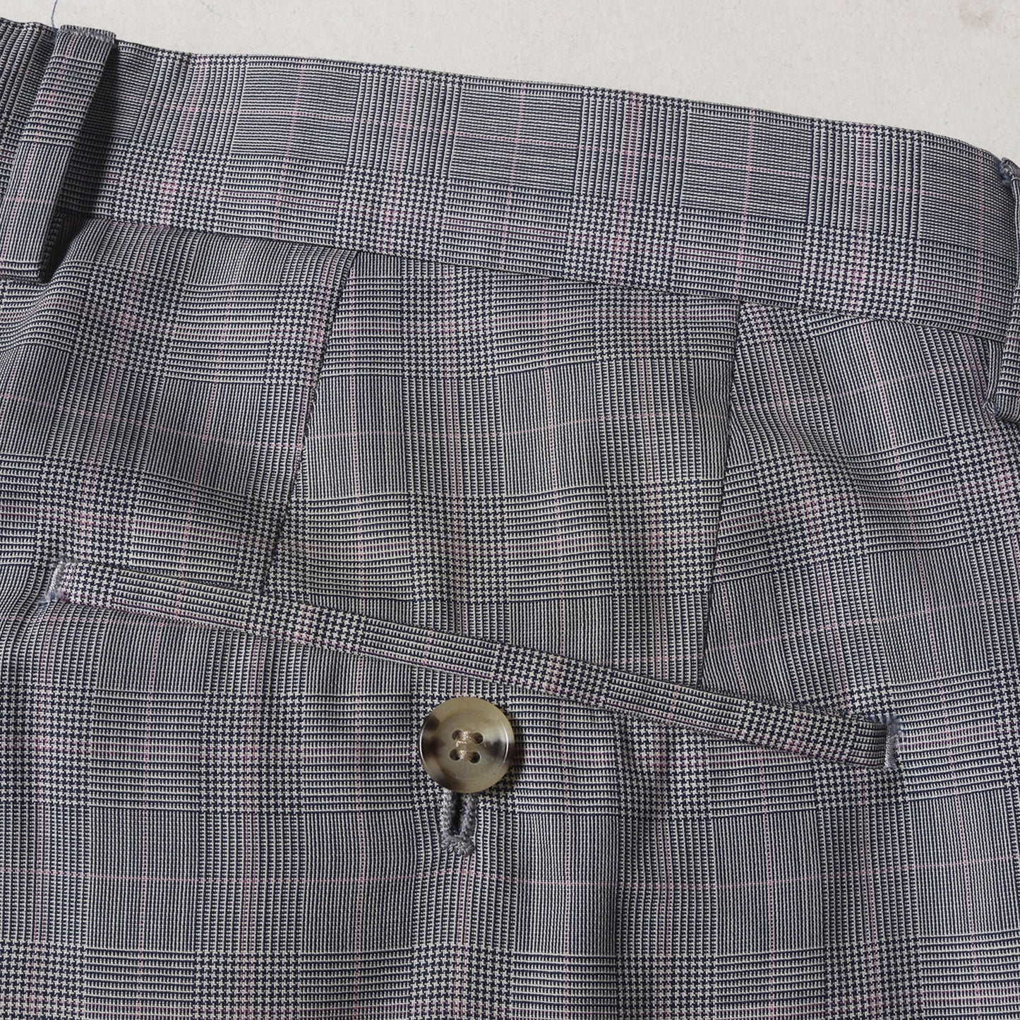 グレンチェック ウールシルク セットアップ スーツ