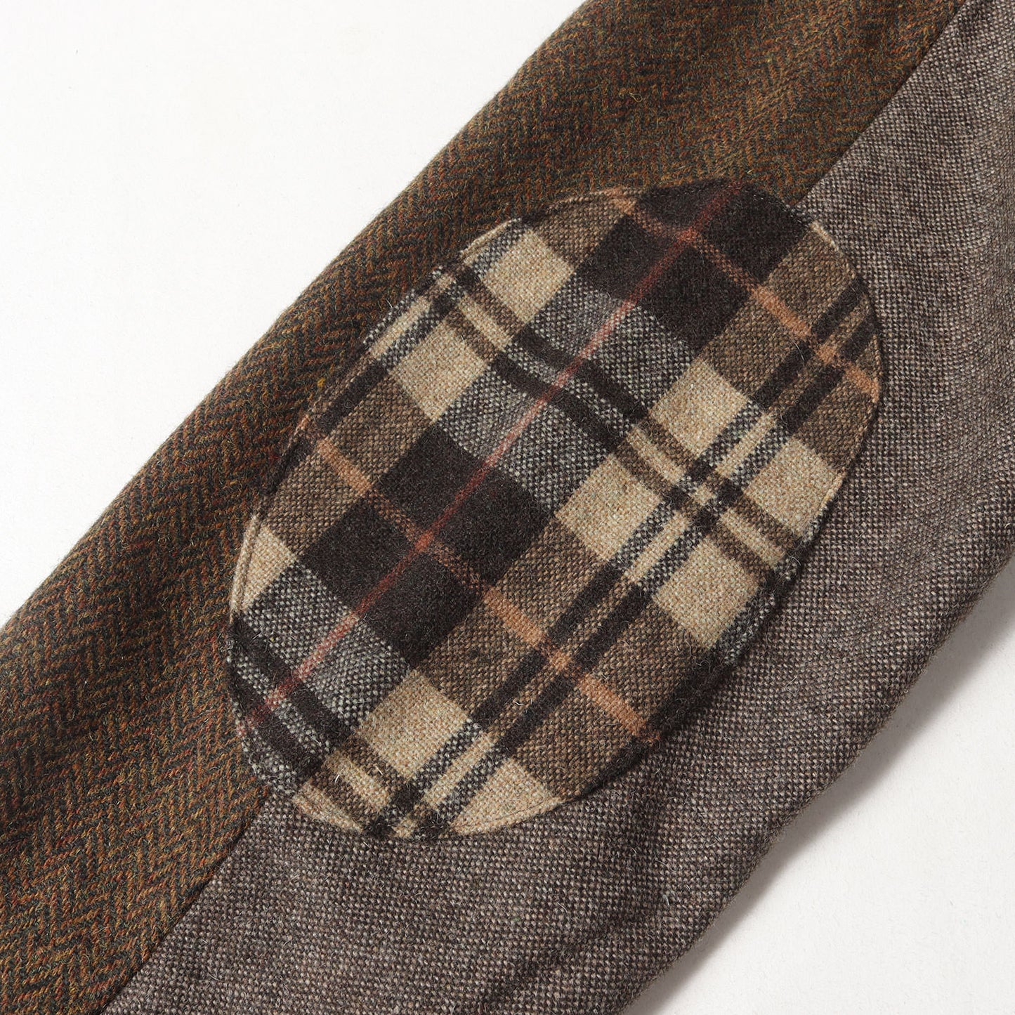 パッチワーク ヘリボーン ブレンドウール ツイード 3B テーラード ジャケット / アウター 羽織 定番 ベーシック ビジカジ オフィカジ GREEN LABEL RELAXING