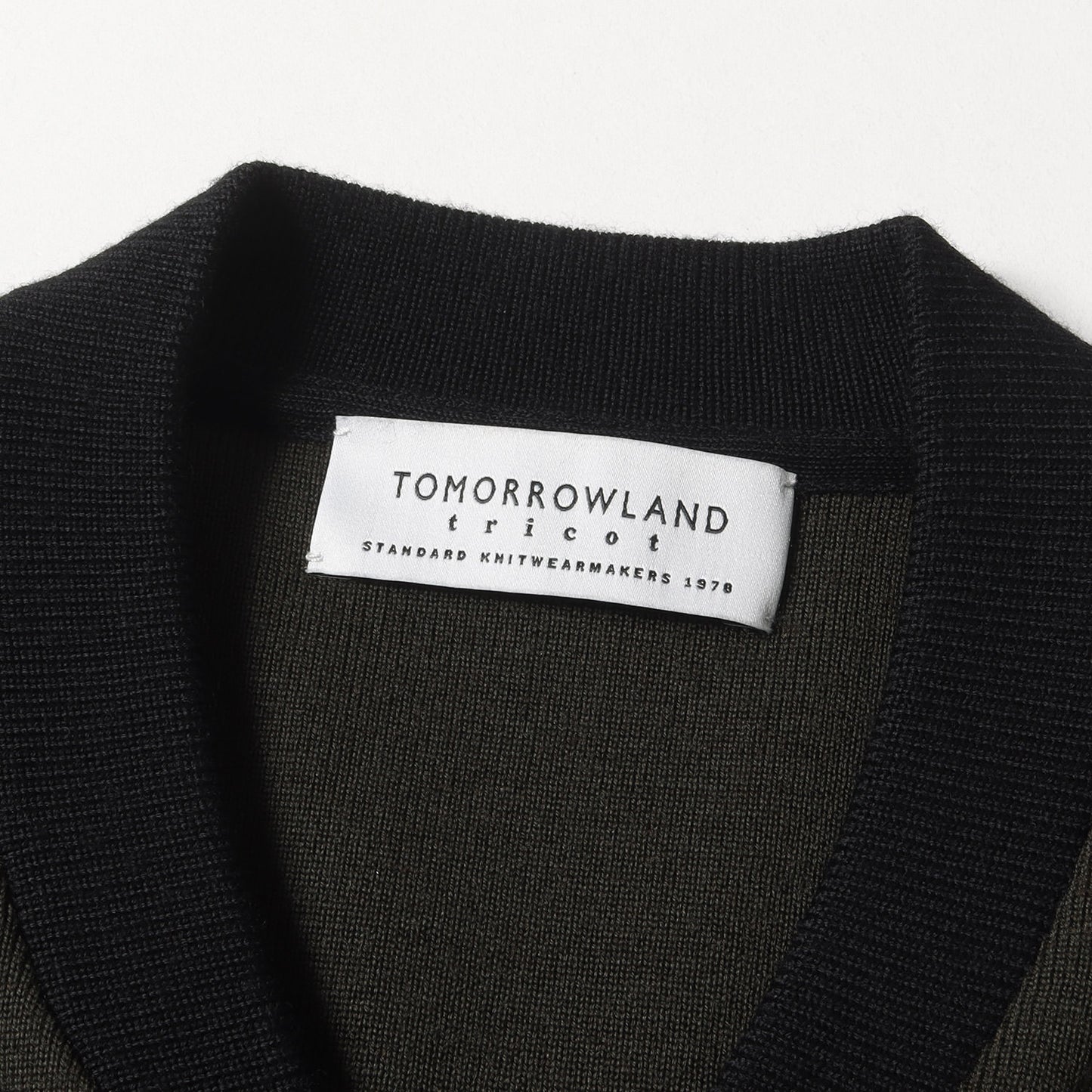 ツートーン ウールポリ ハイゲージ ニット ダブルジップ カーディガン (63-02-64-02002) / ブルゾン 定番 ベーシック ビジカジ オフィカジ tricot