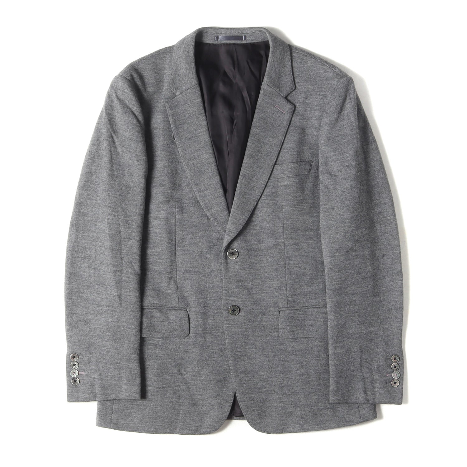 Paul Smith (ポールスミス) メランジ ウール ジャージー 2B テーラード ジャケット (WOOL JERSEY TAILORED  JACKET 263051 1545L) / アウター 羽織 定番 ベーシック ビジカジ オフィカジ オフィス ビジネス – ブランド古着の通販・買取  | BEEGLE by Boo-Bee