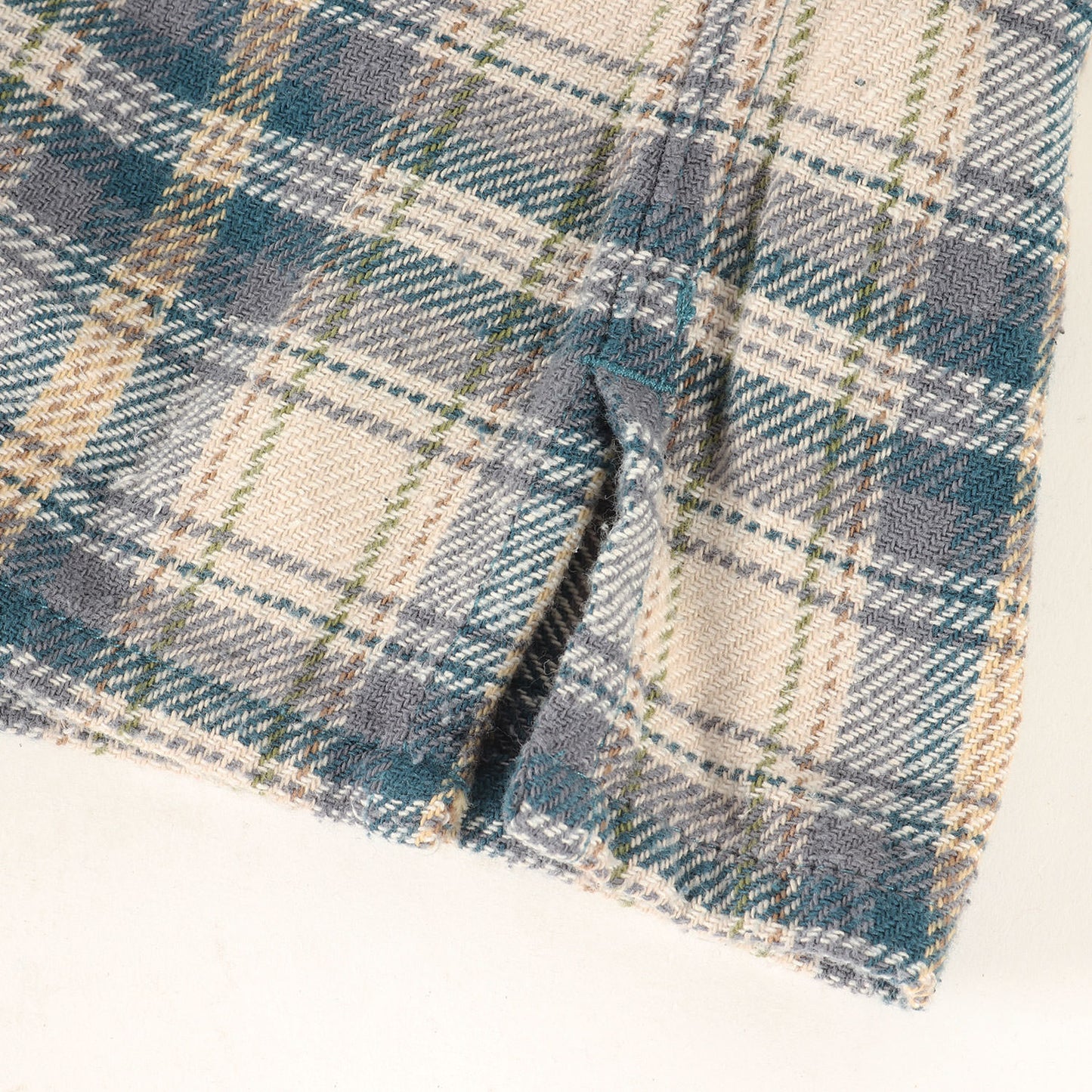 チェック コットンシルク フランネル ワーク シャツ (3220700172) / 長袖 羽織 定番 ベーシック アメカジ サーフ