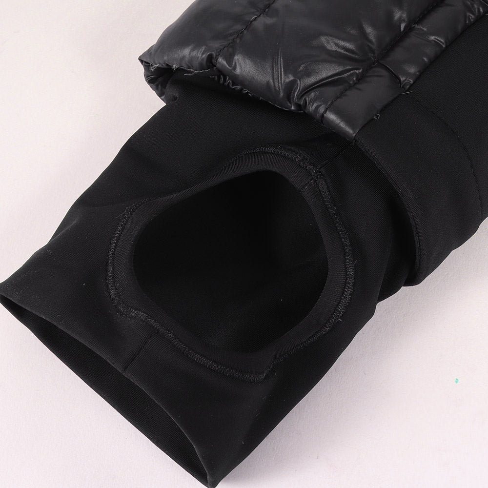 2WAY フード付き 三角 プレート ナイロン ダウンジャケット (SGJ283) / ブルゾン アウター 羽織 定番 ベーシック ラグカジ ラグジュアリー ハイエンド カジュアル Y2K