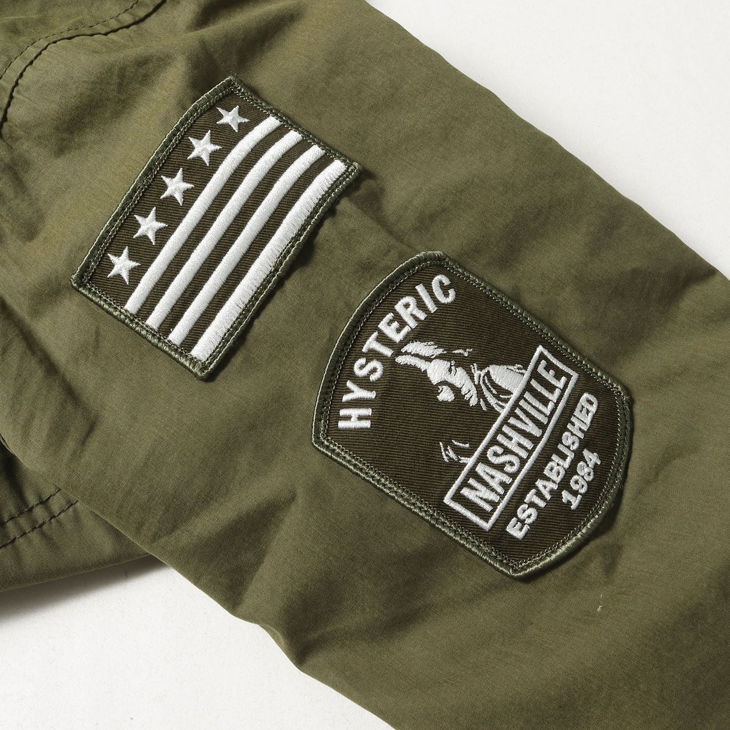 バックサテン ミリタリー フライト ジャケット (0231AB06) / フード取り外し可能 ブルゾン アウター 羽織 定番 ベーシック アメカジ