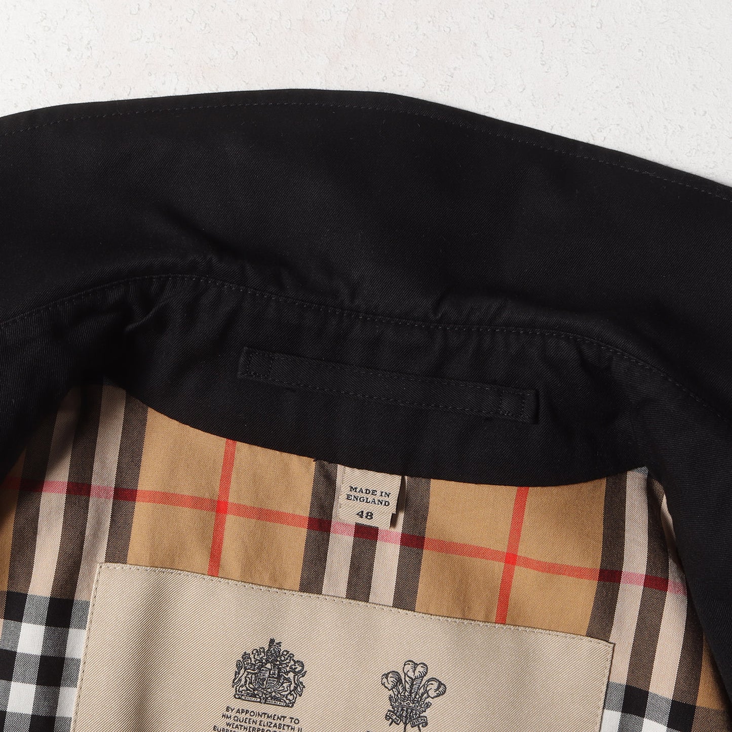 裏地 ノバチェック コットンギャバ トレンチ コート (THE CHELSEA LONG 2850/68Q) / MADE IN ENGLAND