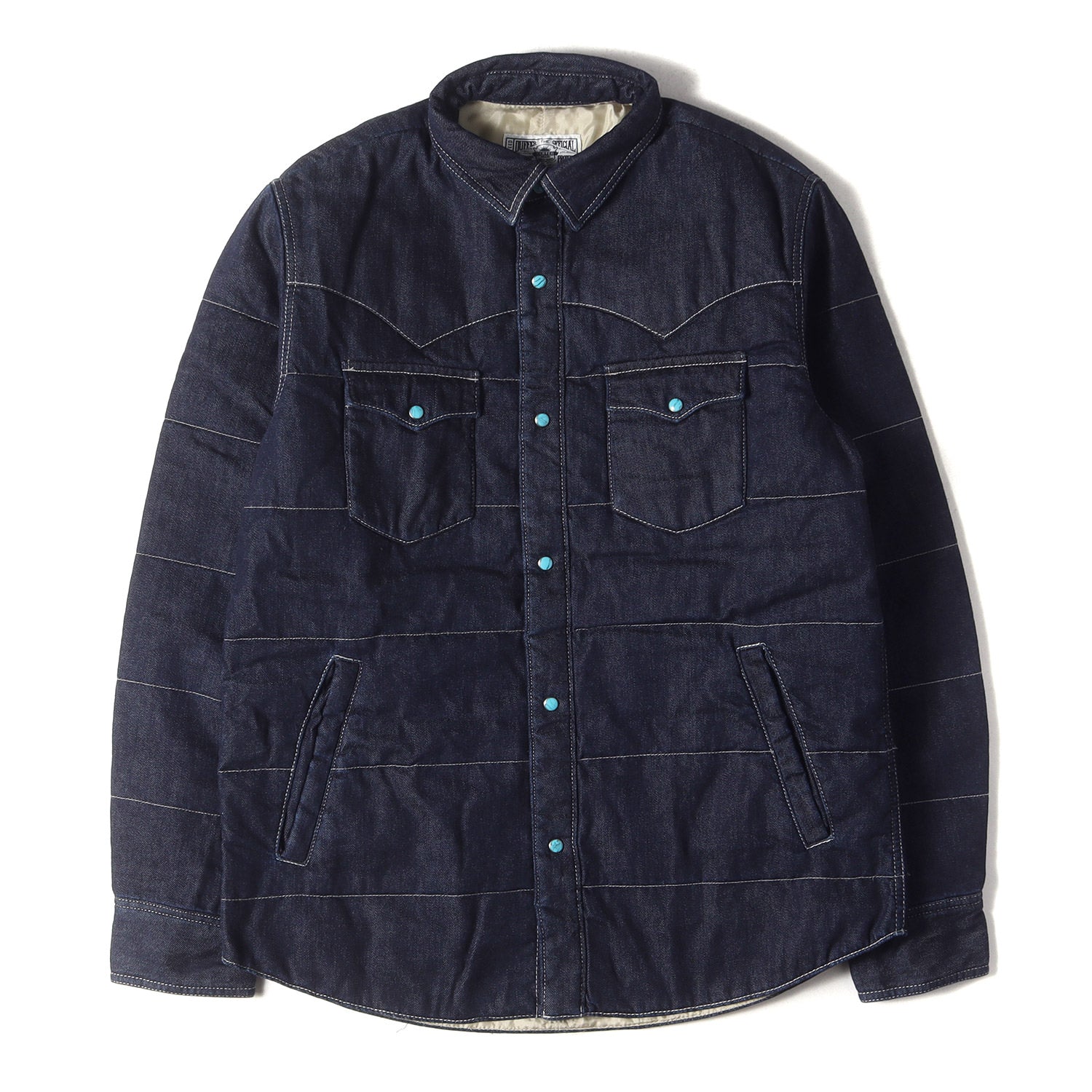 Duffer (ダファー) ターコイズボタン デニム ウエスタン ダウン