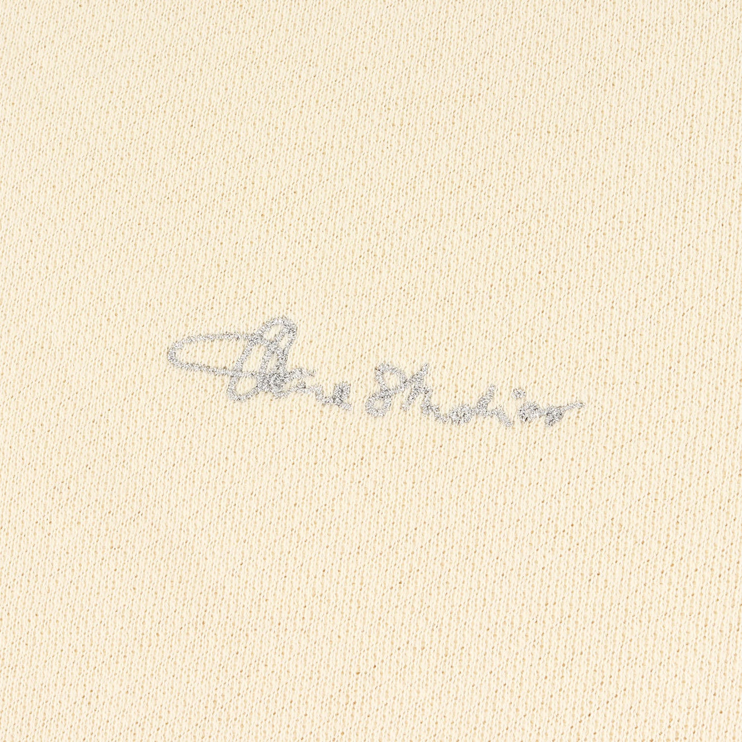 ワンポイント シグネチャー ロゴ 刺繍 コットンポリ ショートスリーブ スウェット (FN-MN-SWEA000206 BI0137) / 半袖 裏毛 定番 ベーシック