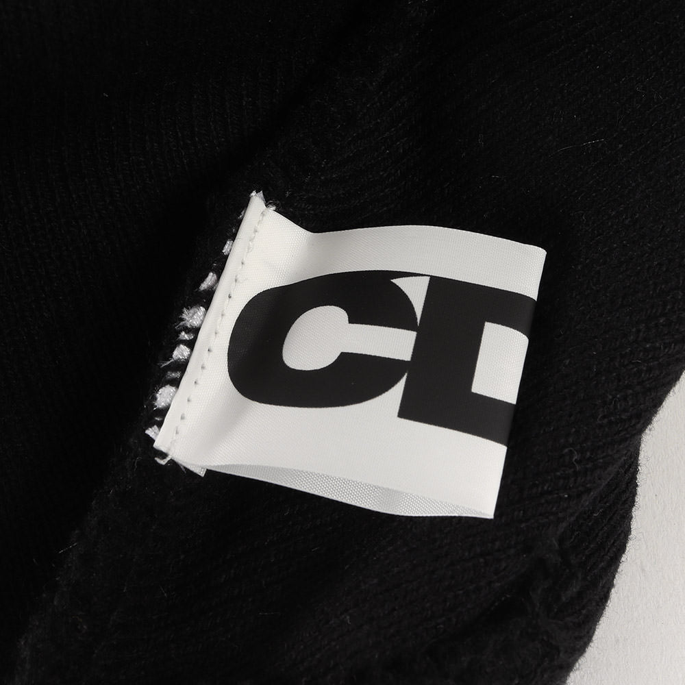 ロゴ パッチ 刺繍 コットンアクリル ニット ビーニー (LOGO PATCH BEANIE SZ-K602) / ワッチ キャップ ニット帽 定番 ベーシック モード デザイナーズ ドメブラ CDG