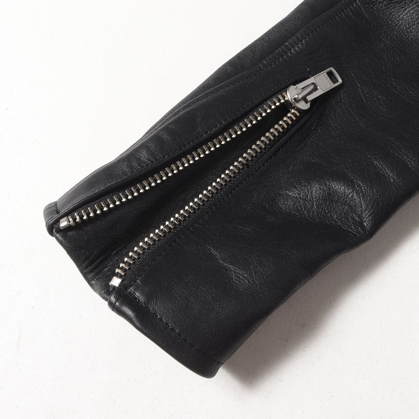 レオパードライニング レザー ダブル ライダース ジャケット (211148102) / ブルゾン モーターサイクル バイカーズ アウター 羽織 定番 ベーシック ワーク アメカジ