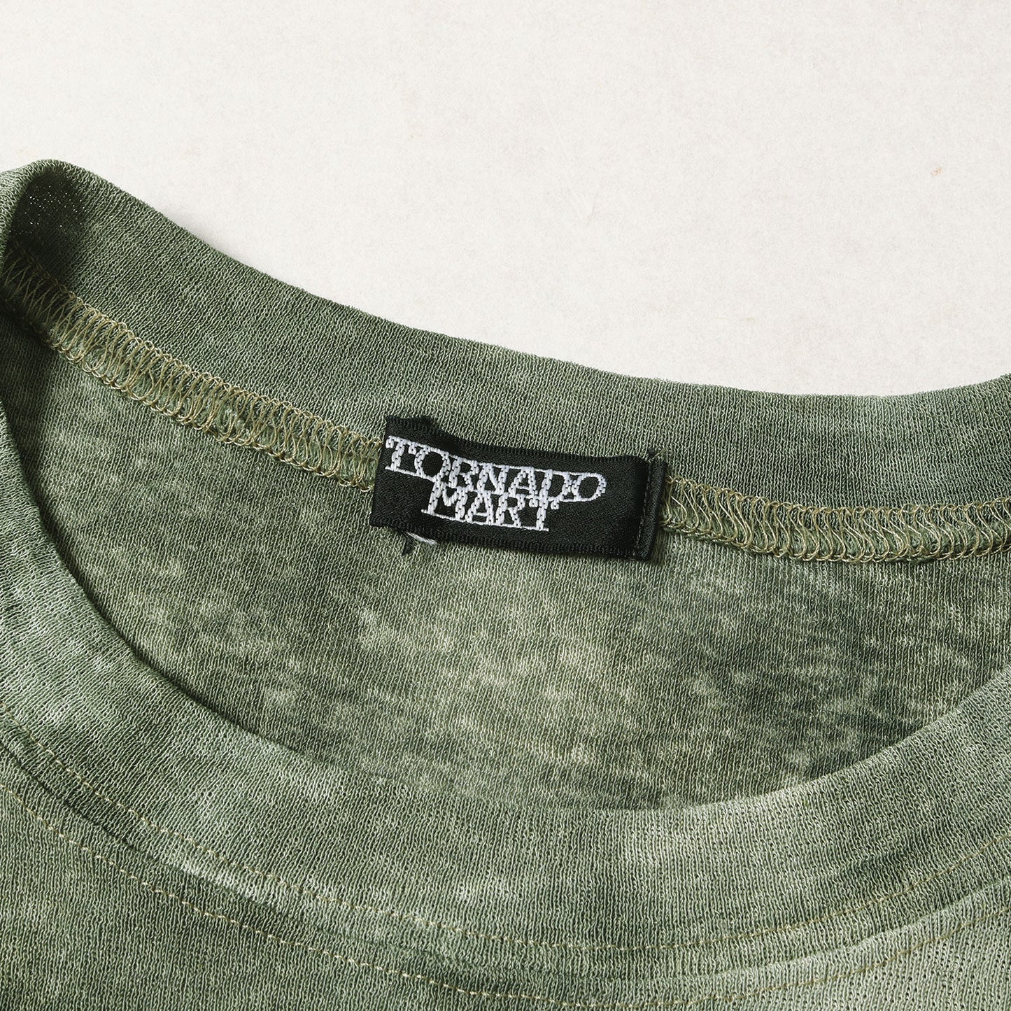 00s ムラ染め ポリ メッシュ Tシャツ / タイダイ染め Y2K アーカイブ