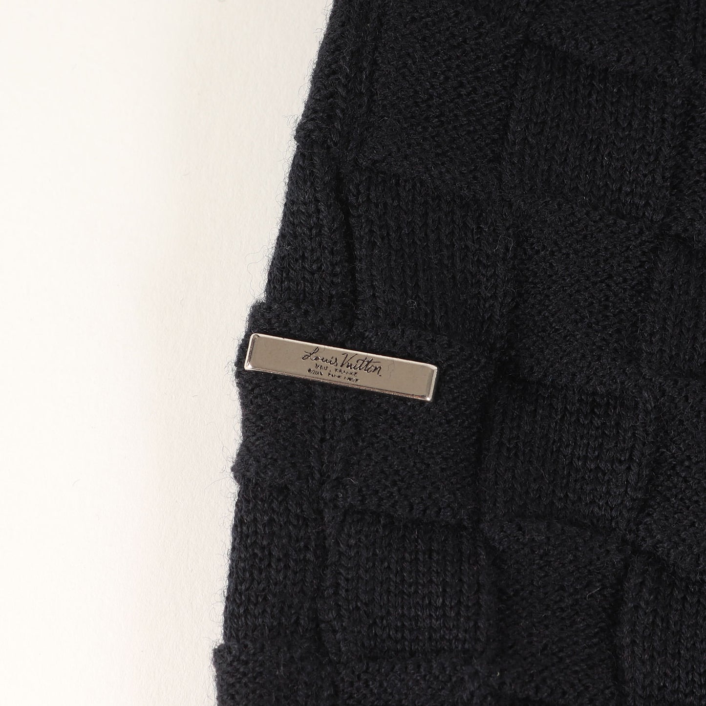 23AW ダミエ ブロック ジャガード ウール ニット (RM232Q VOR HJN40W) / セーター プルオーバー ラグカジ ラグジュアリー ハイエンド カジュアル