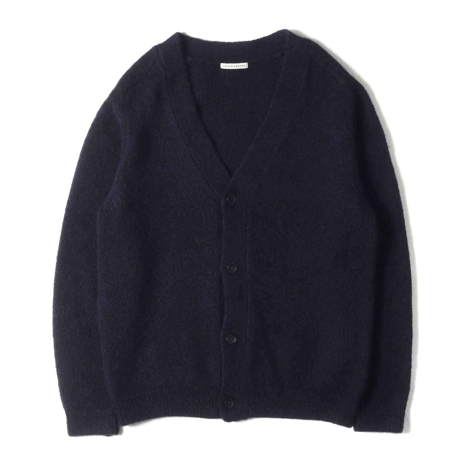 UNITED ARROWS (ユナイテッドアローズ) 21AW シャギー ウールアルパカ ニット Vネック カーディガン  (1115-106-0030) / 定番 ベーシック 羽織 グランジ – ブランド古着の通販・買取 | BEEGLE by Boo-Bee