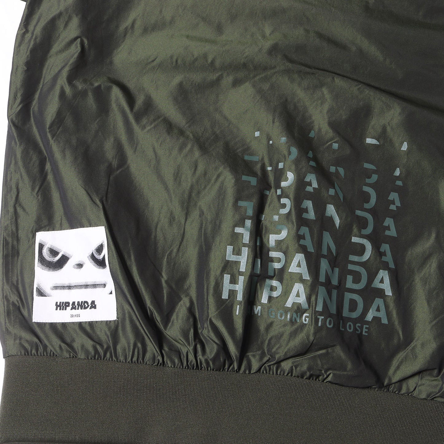 ロゴ パッチ ナイロン ジップ ブルゾン / ボンバー ジャケット ミリタリー