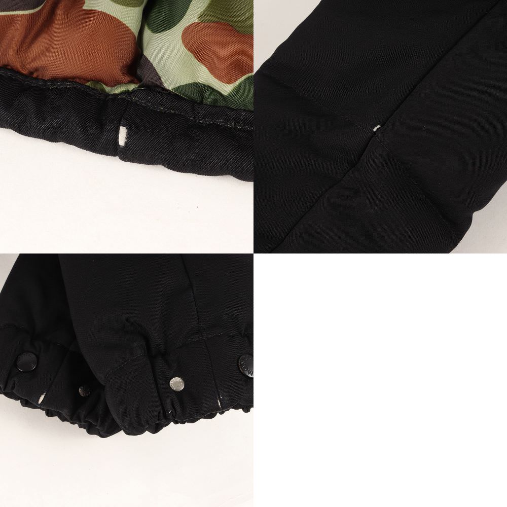 06AW × JUNYA WATANABE 2way デカ ワッペン ダウン ジャケット (WR-J104) / 裏迷彩 カモ ブルゾン ベスト 名作 アーカイブ Y2K