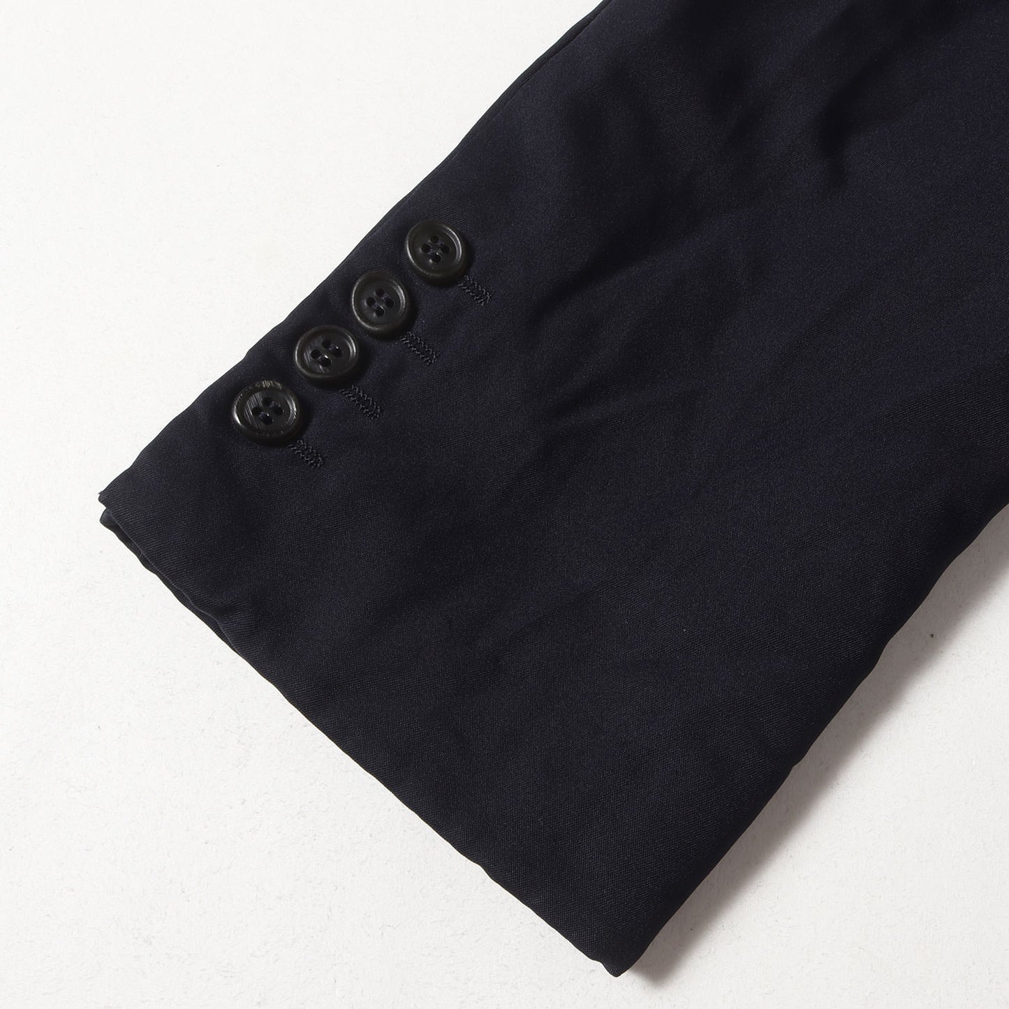 19SS 製品染め パイピング ポリ縮 ドレス 2B テーラード ジャケット (DC-J060) / アウター 羽織 縮絨 定番 ベーシック ビジカジ オフィカジ モード デザイナーズ ドメブラ