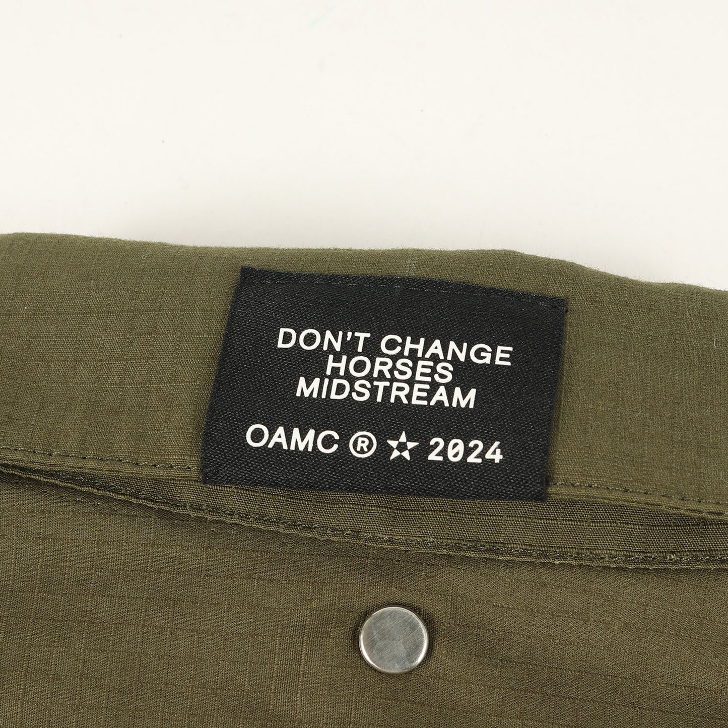 24SS リップストップ コットン ジップ 半袖 シャツ (Ian Shirt) / オーバーサイズ